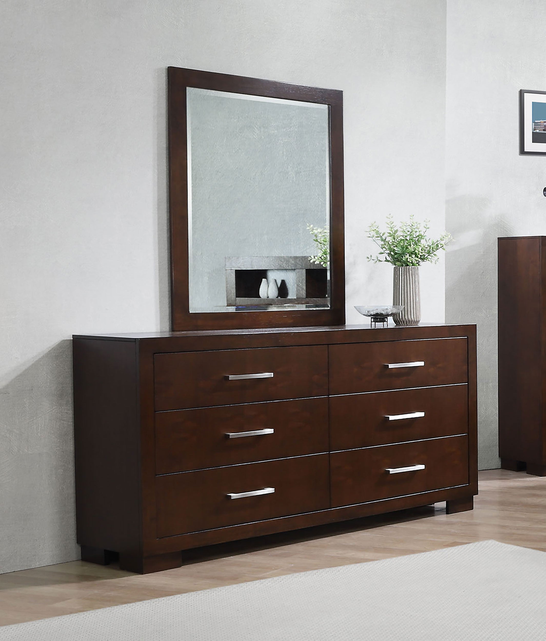 Jessica Dresser with Mirror - Ideal Furniture (Fresno,CA)