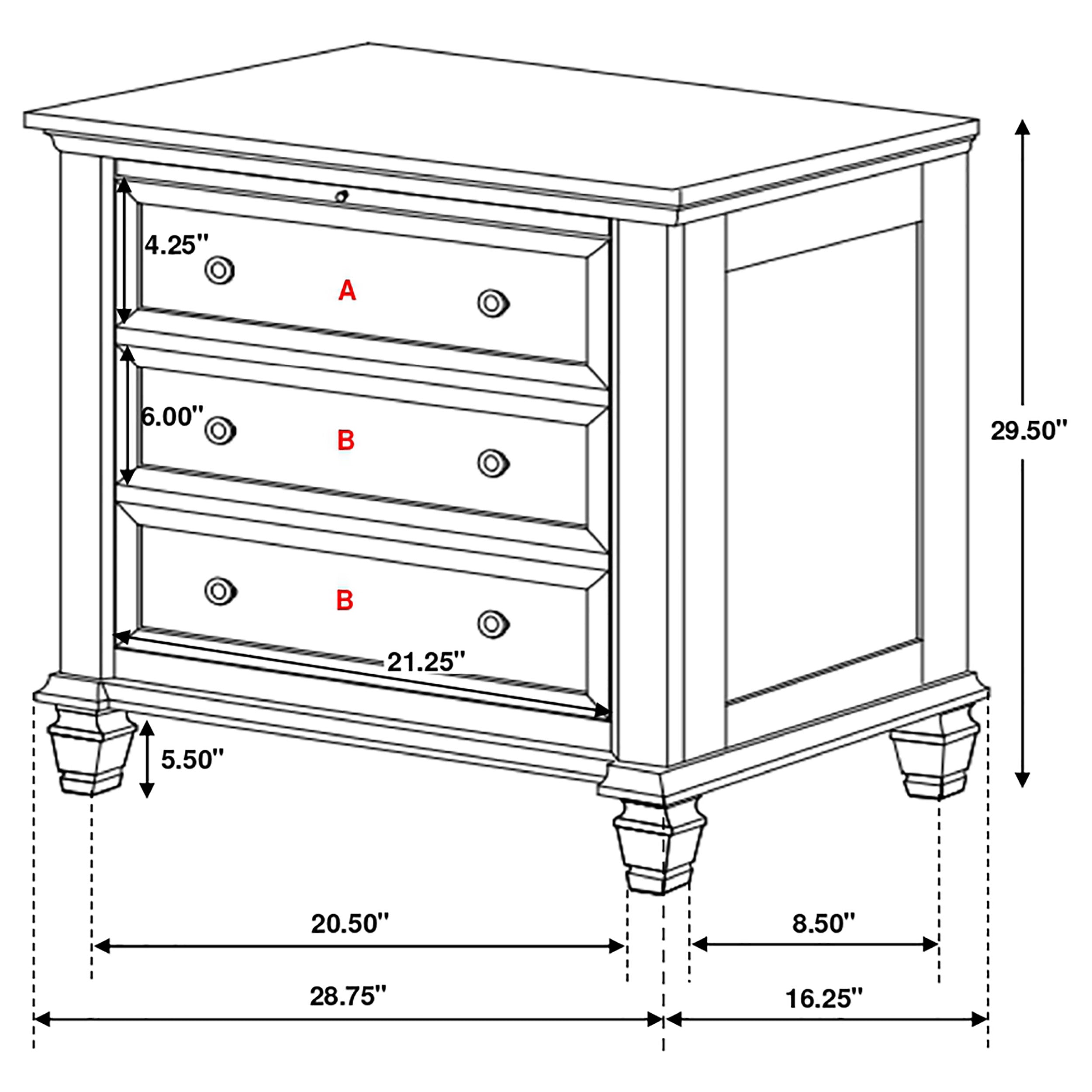 Sandy Beach Nightstand - Ideal Furniture (Fresno,CA)