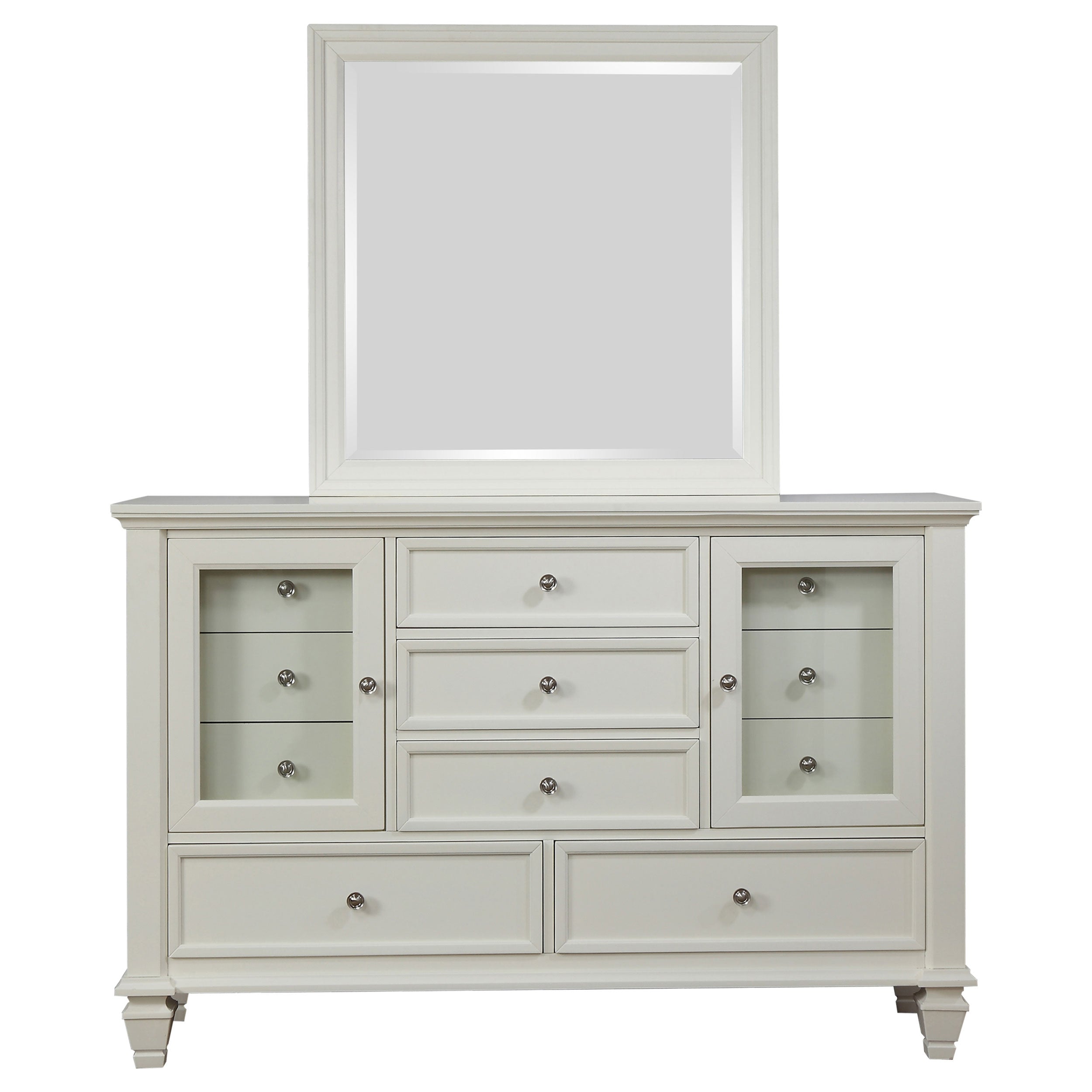 Sandy Beach Dresser with Mirror - Ideal Furniture (Fresno,CA)