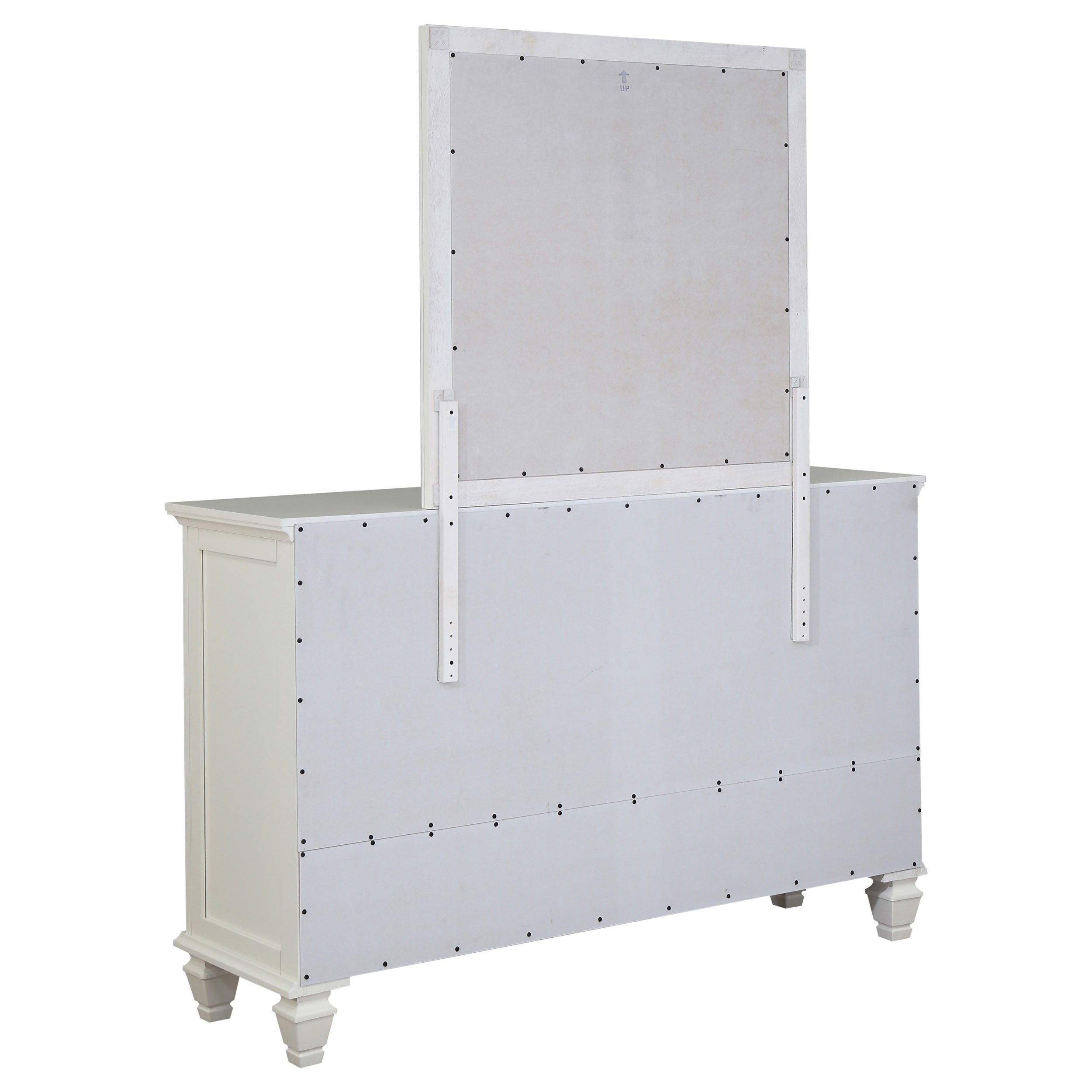 Sandy Beach Dresser with Mirror - Ideal Furniture (Fresno,CA)
