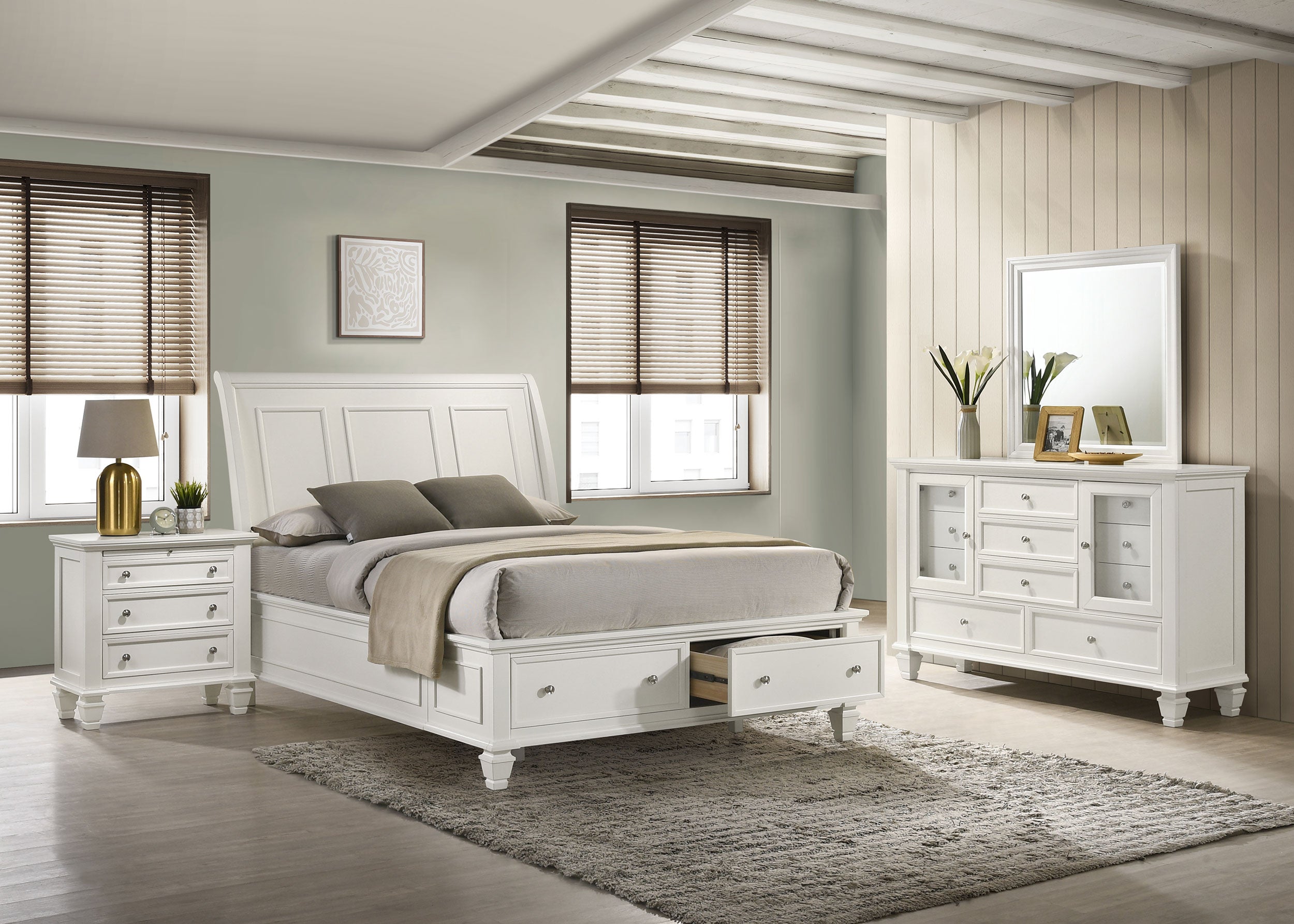 Sandy Beach Bedroom Set - Ideal Furniture (Fresno,CA)