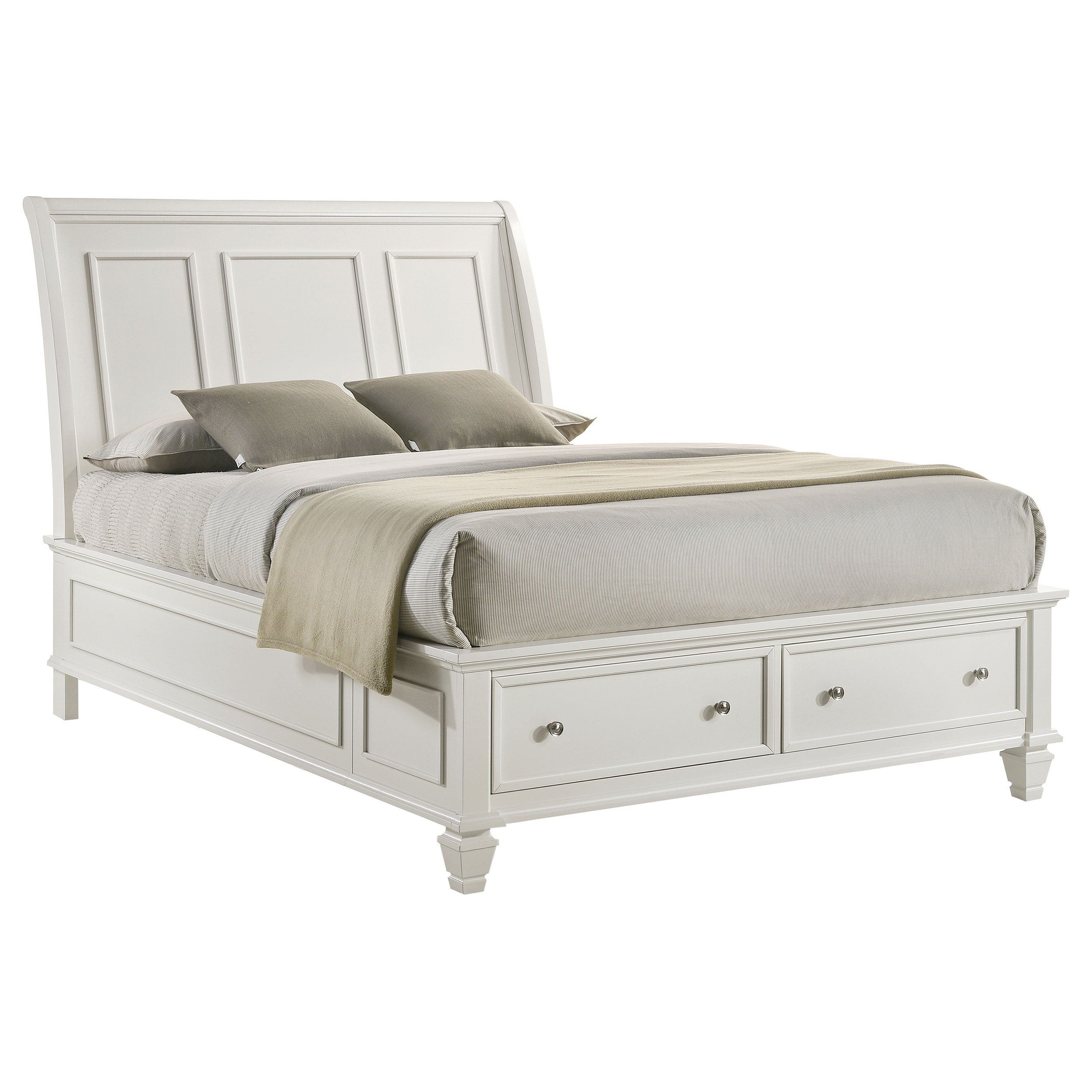 Sandy Beach Panel Platform Storage Bed - Ideal Furniture (Fresno,CA)