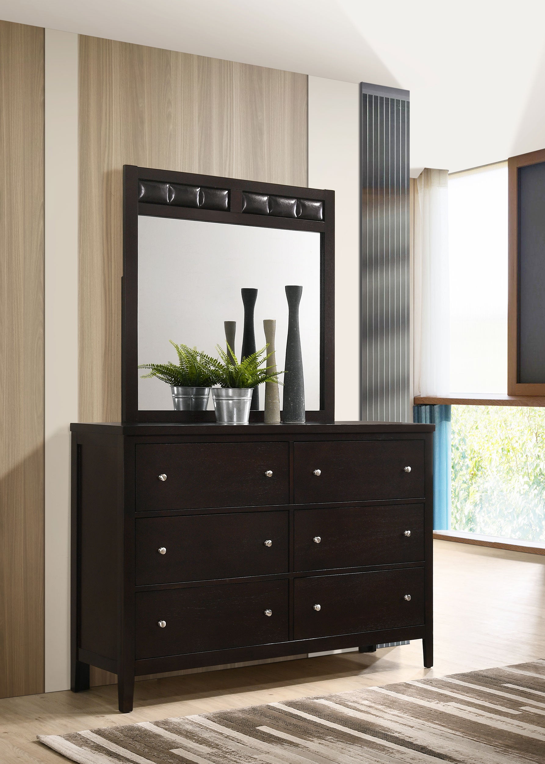 Carlton Dresser with Mirror - Ideal Furniture (Fresno,CA)