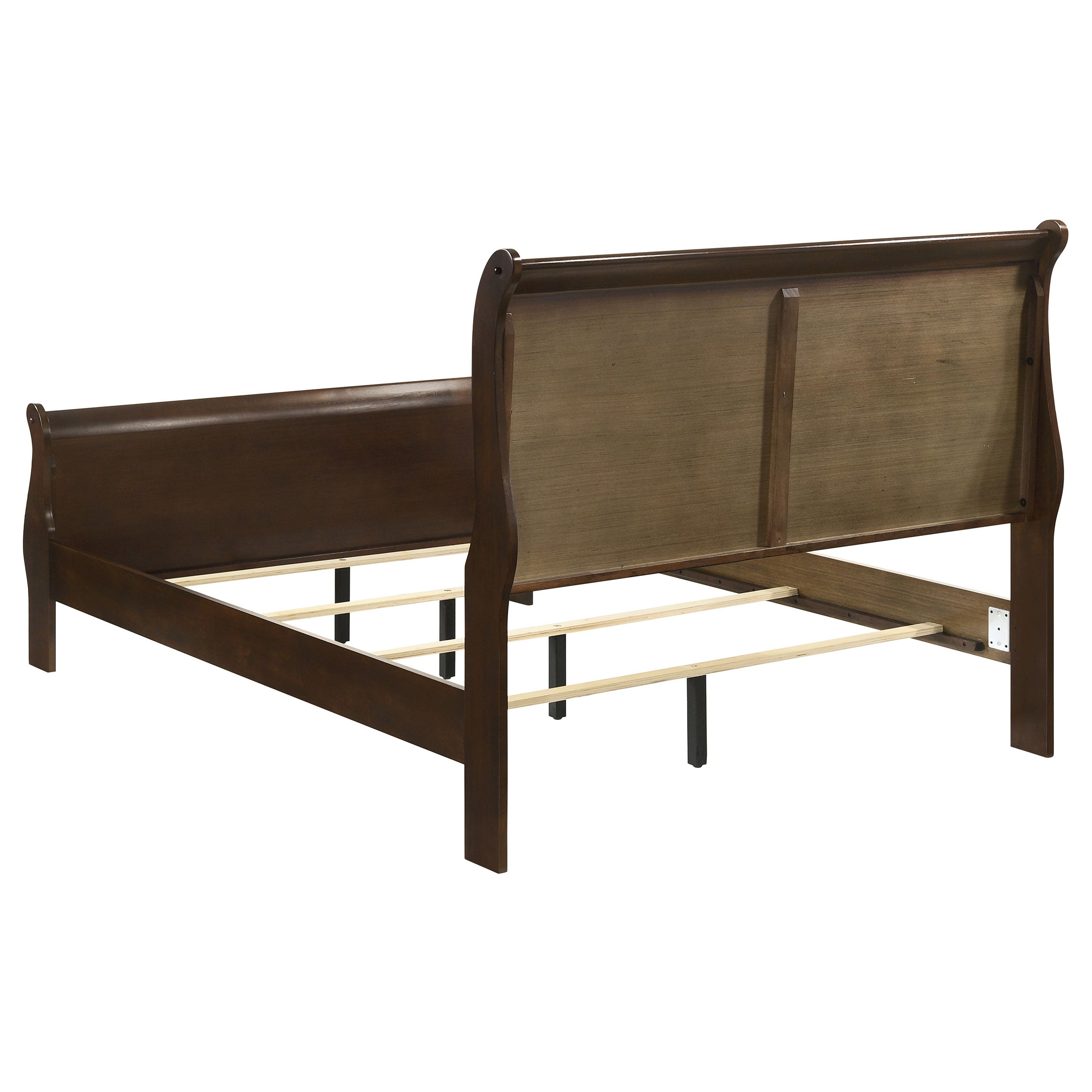 Louis Philippe Sleigh Panel Bed - Ideal Furniture (Fresno,CA)