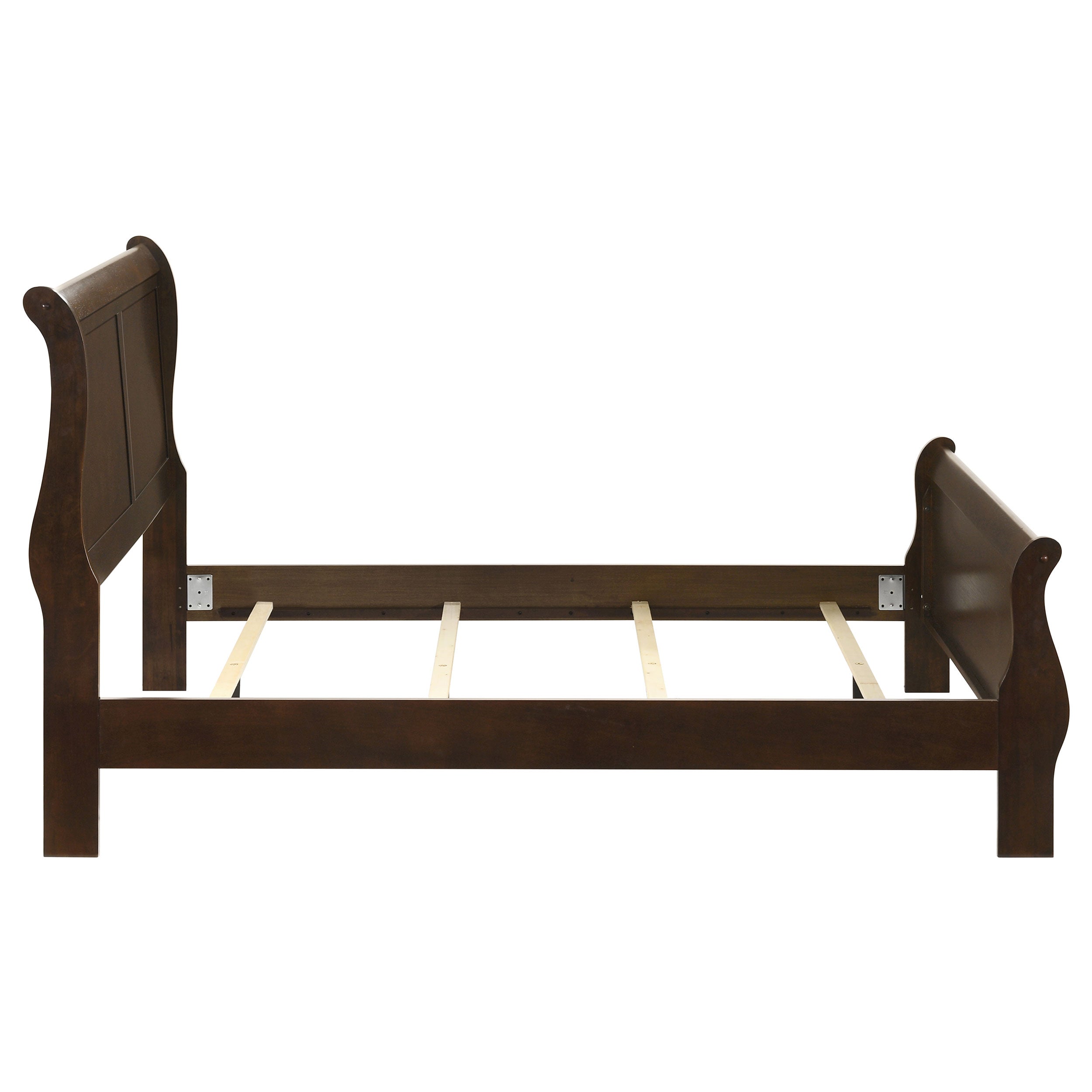 Louis Philippe Sleigh Panel Bed - Ideal Furniture (Fresno,CA)