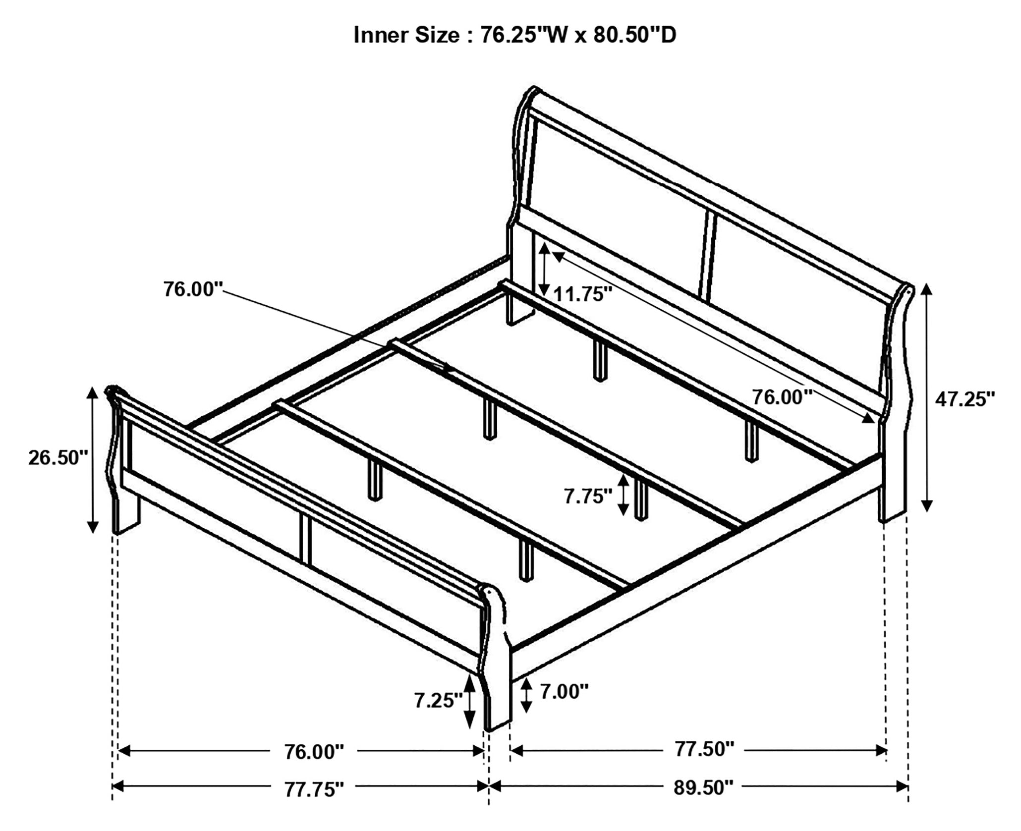 Louis Philippe Bedroom Set - Ideal Furniture (Fresno,CA)