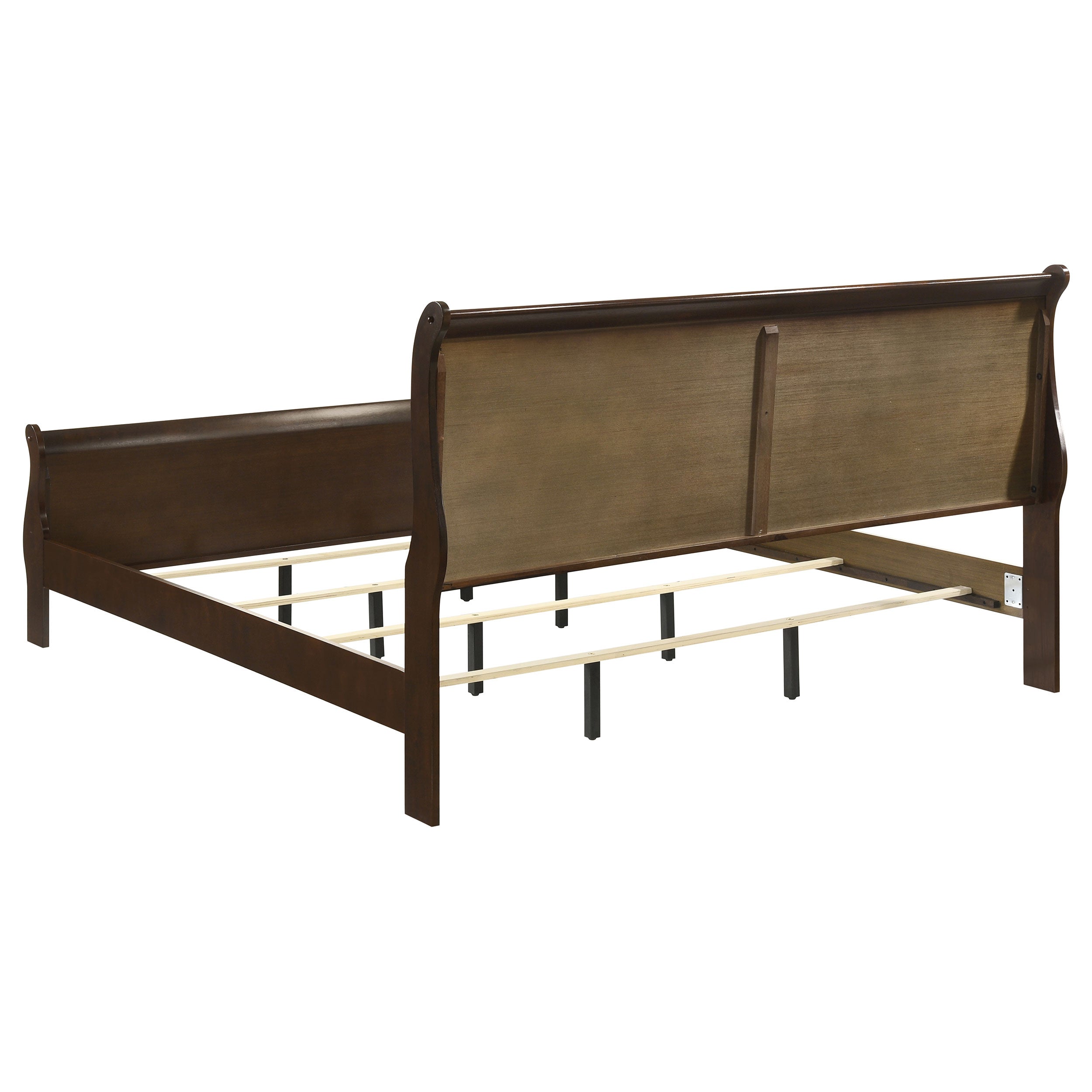 Louis Philippe Sleigh Panel Bed