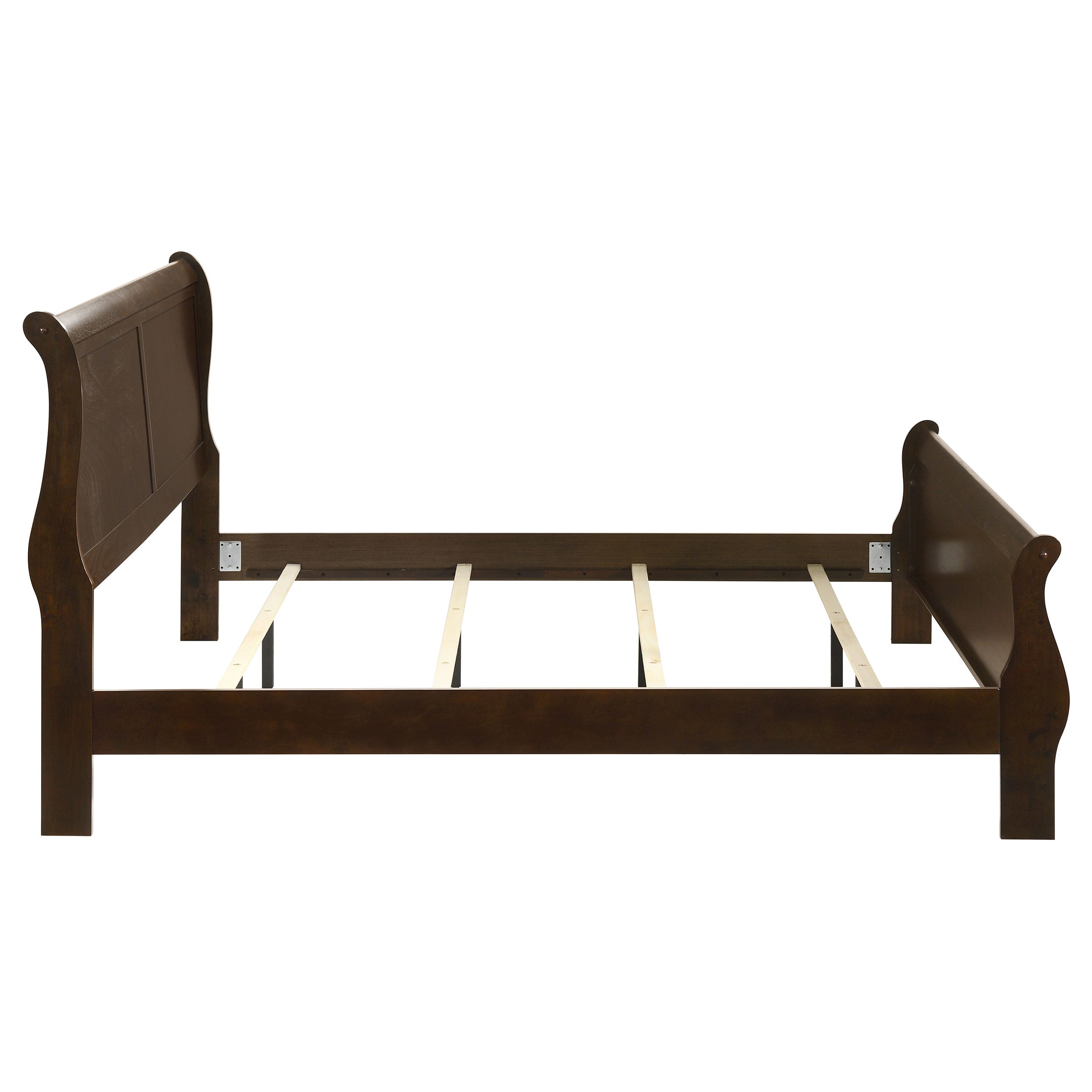 Louis Philippe Sleigh Panel Bed - Ideal Furniture (Fresno,CA)