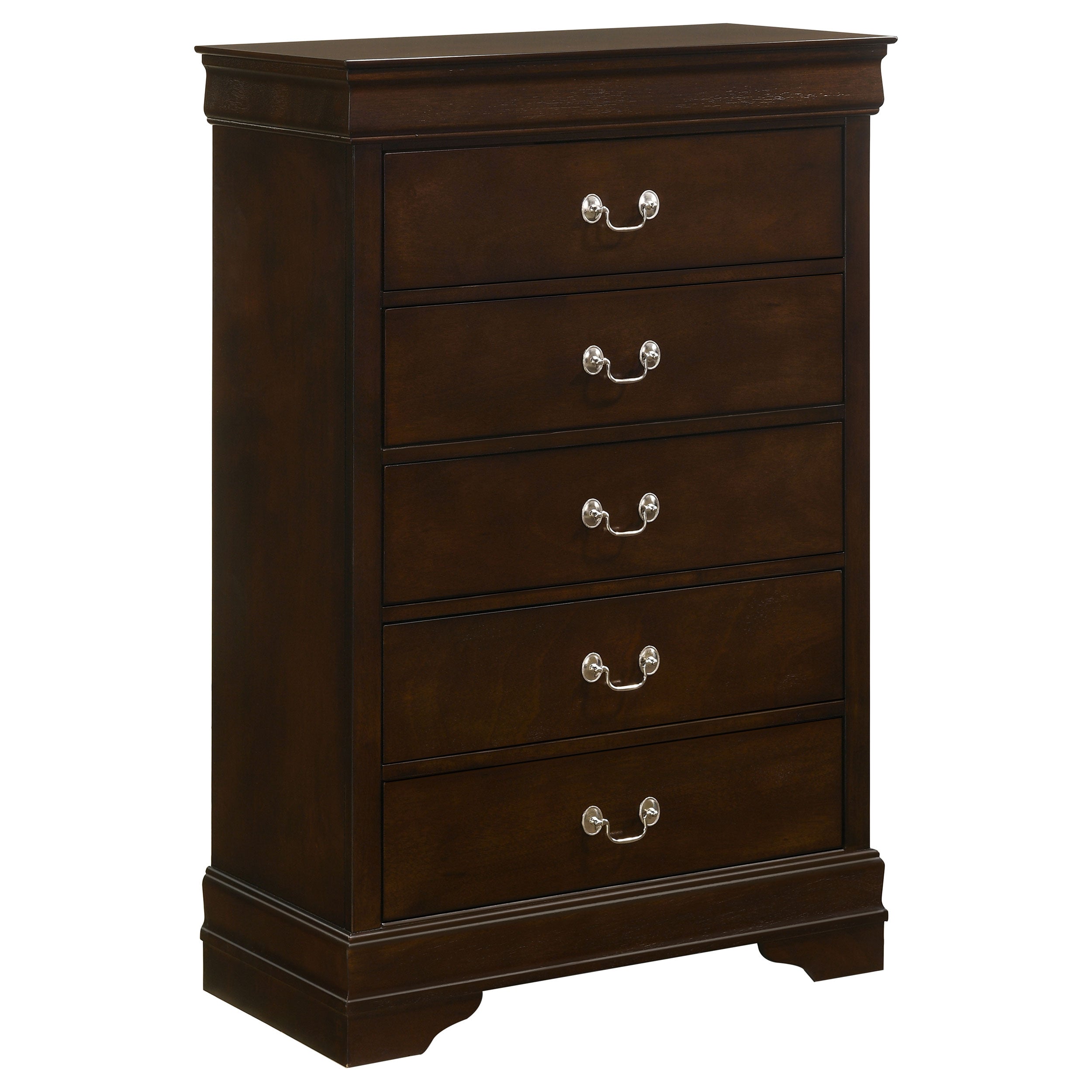 Louis Philippe Bedroom Set - Ideal Furniture (Fresno,CA)