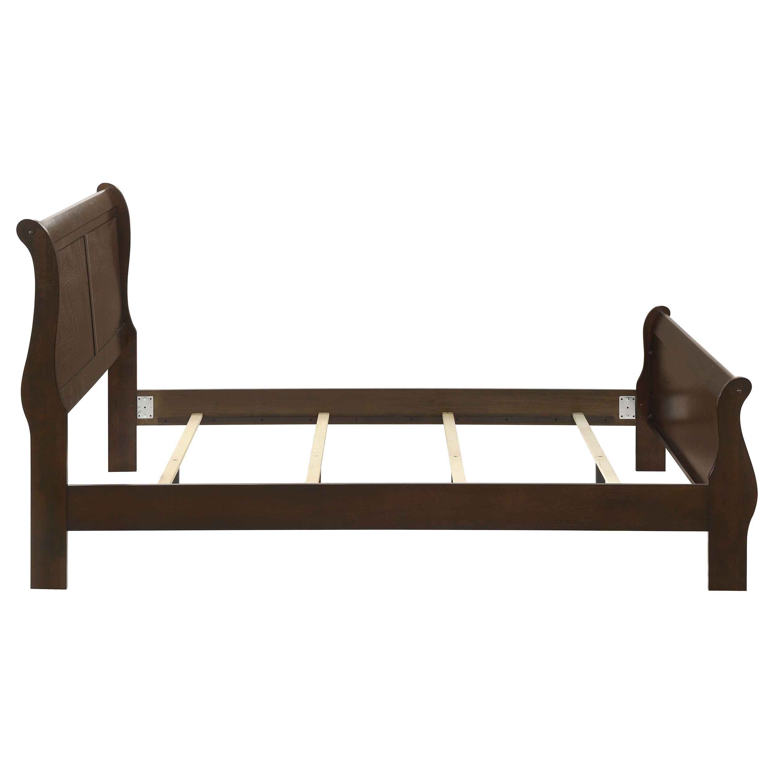 Louis Philippe Sleigh Panel Bed - Ideal Furniture (Fresno,CA)