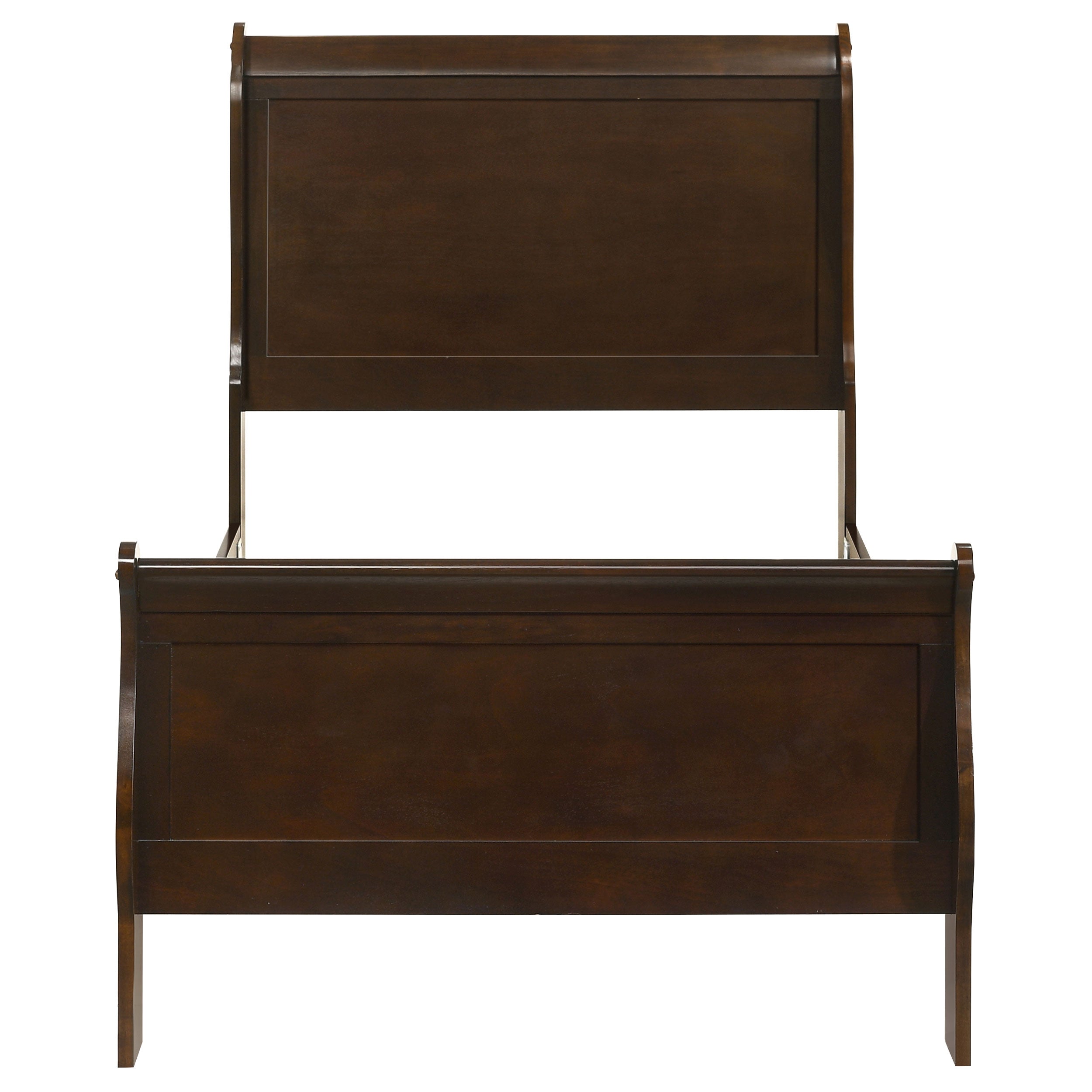 Louis Philippe Sleigh Panel Bed - Ideal Furniture (Fresno,CA)