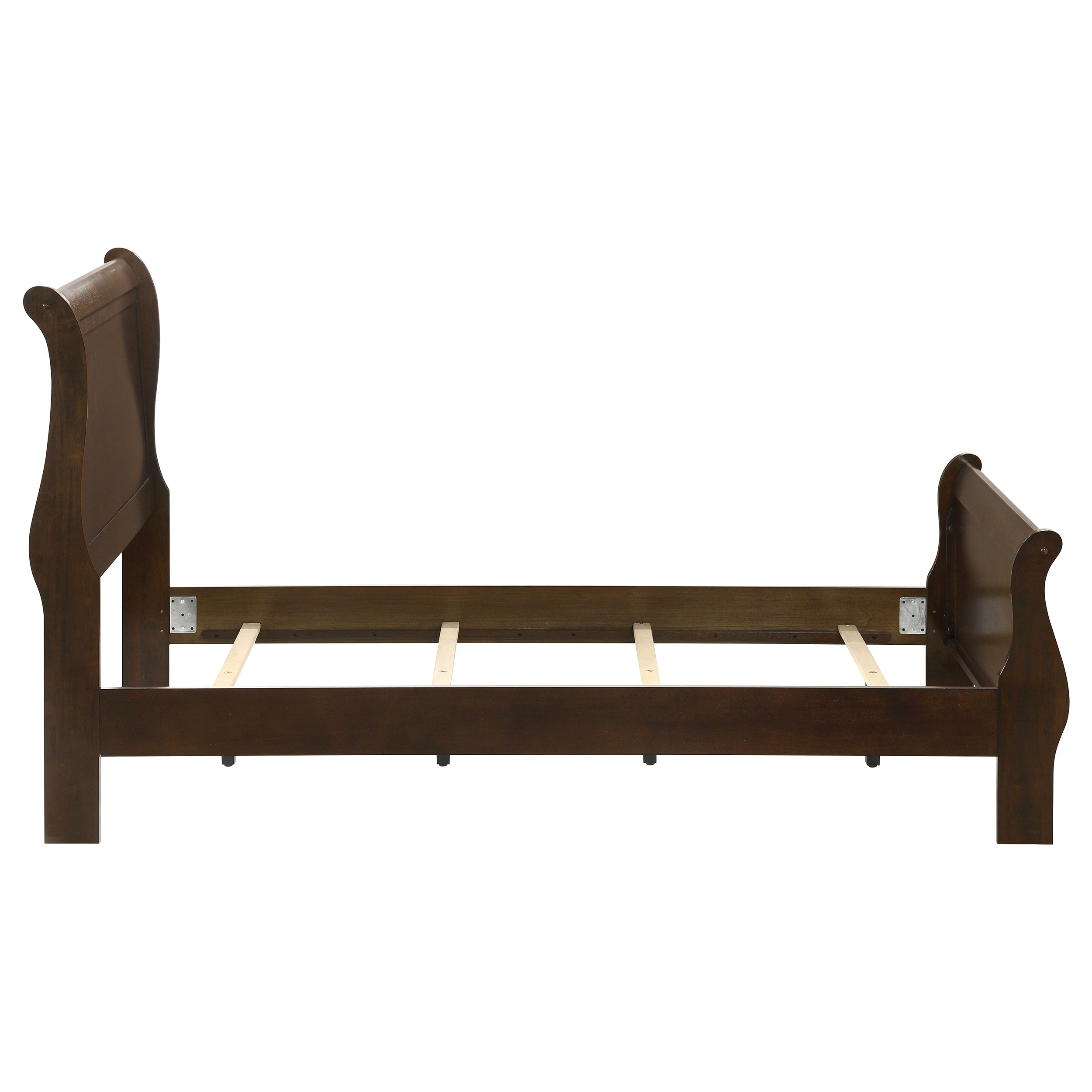 Louis Philippe Sleigh Panel Bed - Ideal Furniture (Fresno,CA)