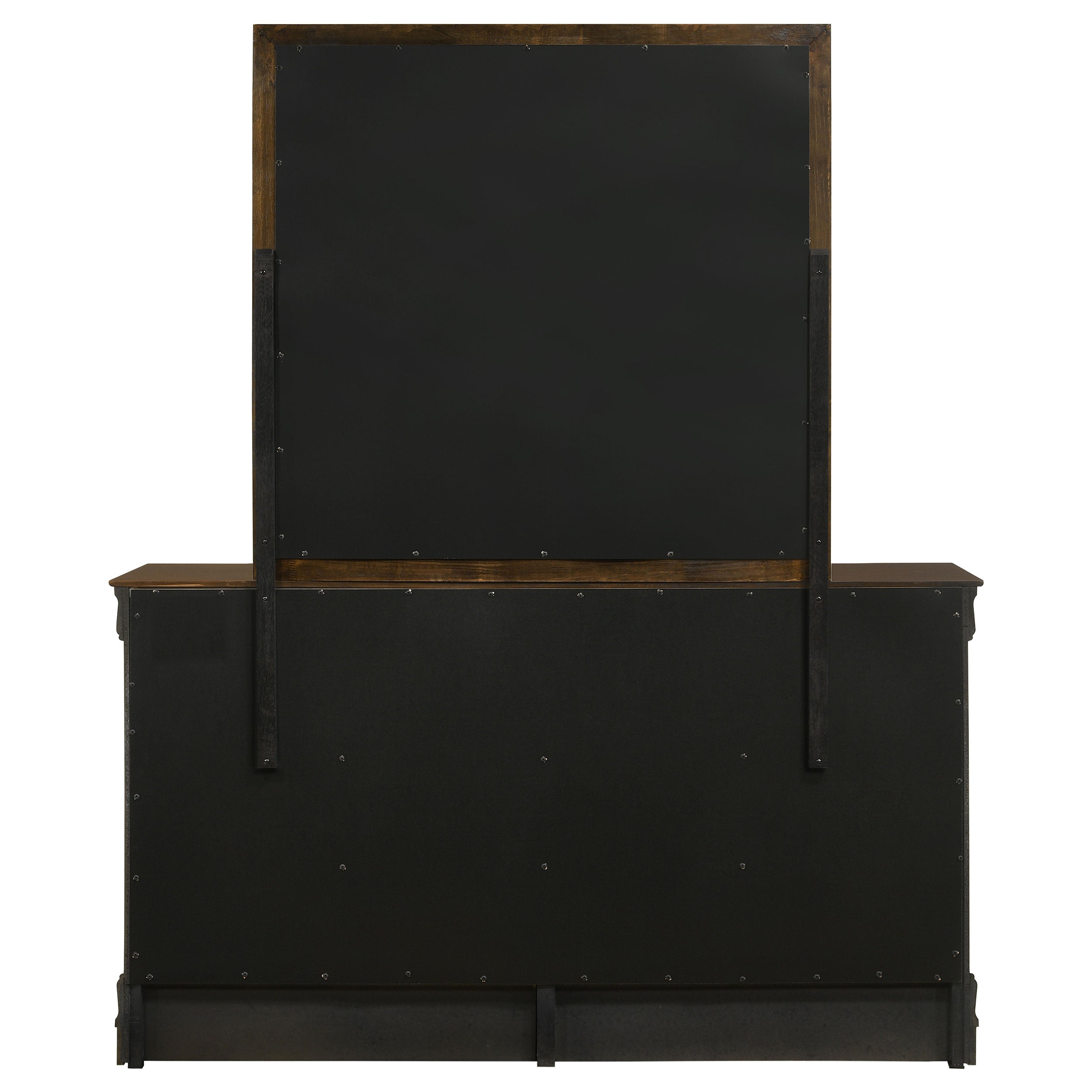 Louis Philippe Dresser with Mirror - Ideal Furniture (Fresno,CA)