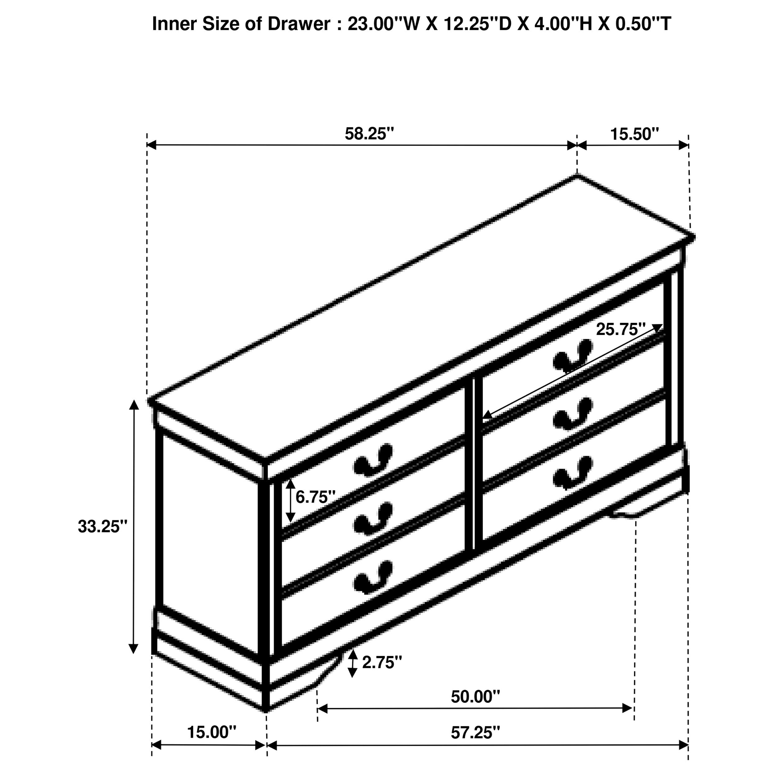 Louis Philippe Bedroom Set - Ideal Furniture (Fresno,CA)
