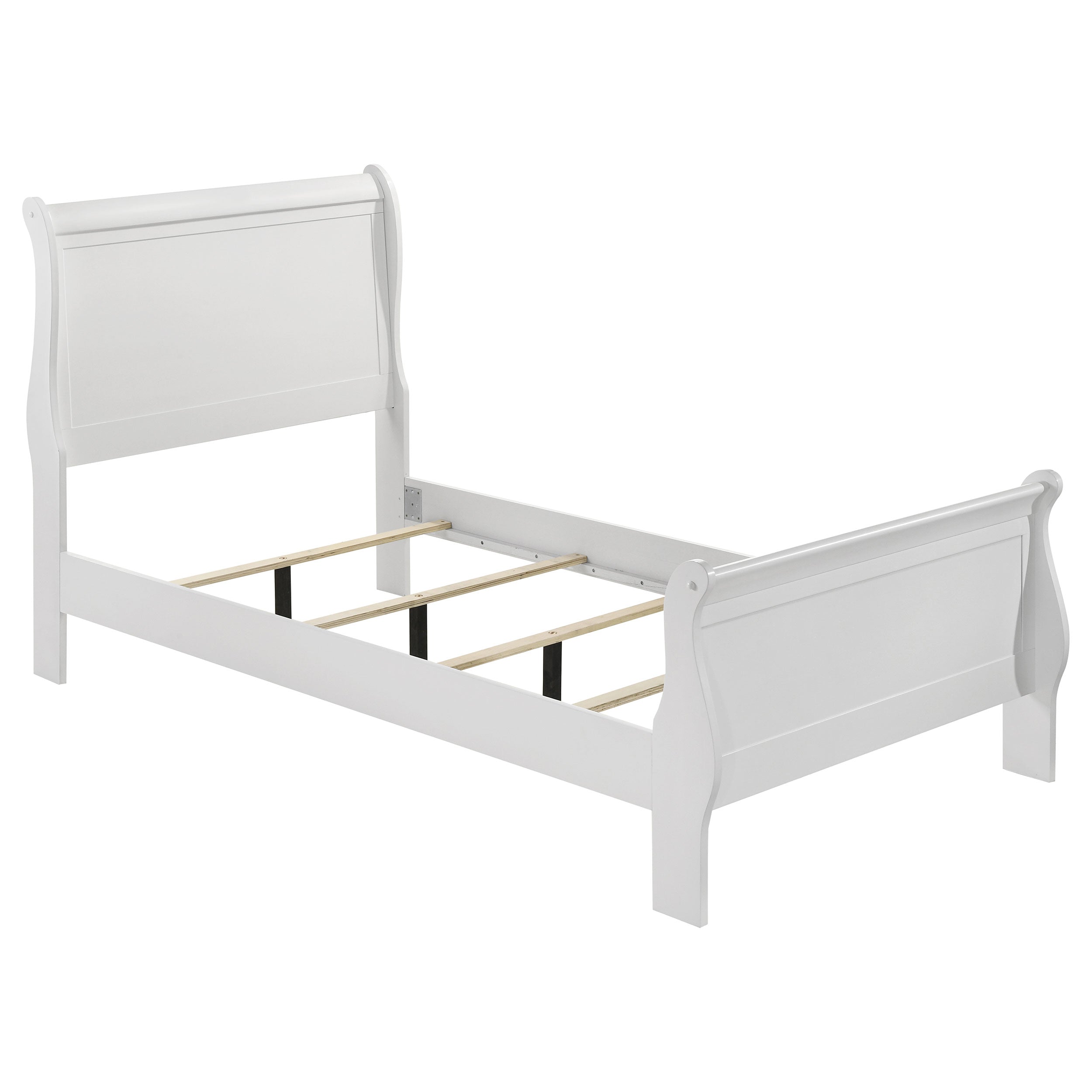 Louis Philippe Sleigh Panel Bed - Ideal Furniture (Fresno,CA)