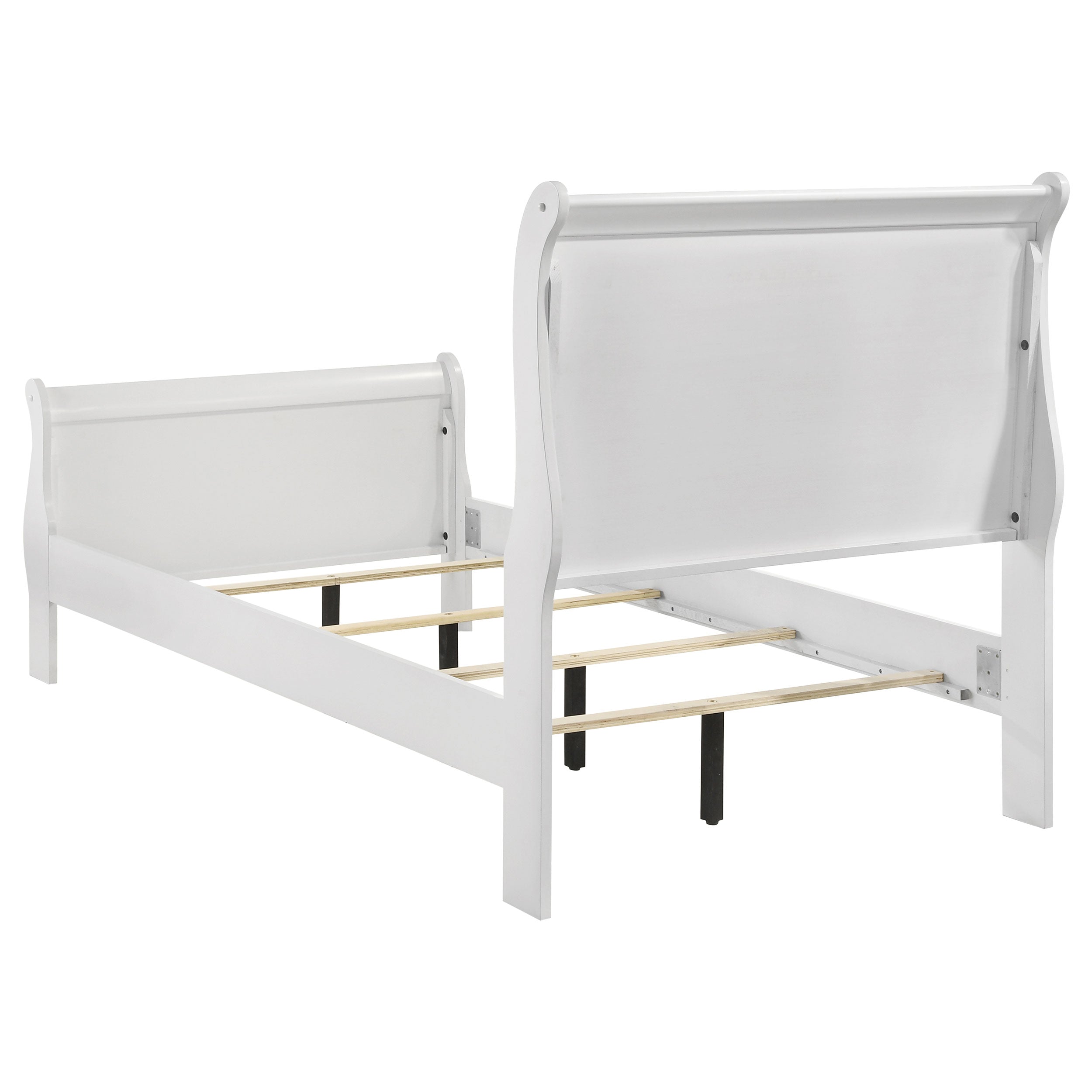 Louis Philippe Sleigh Panel Bed - Ideal Furniture (Fresno,CA)