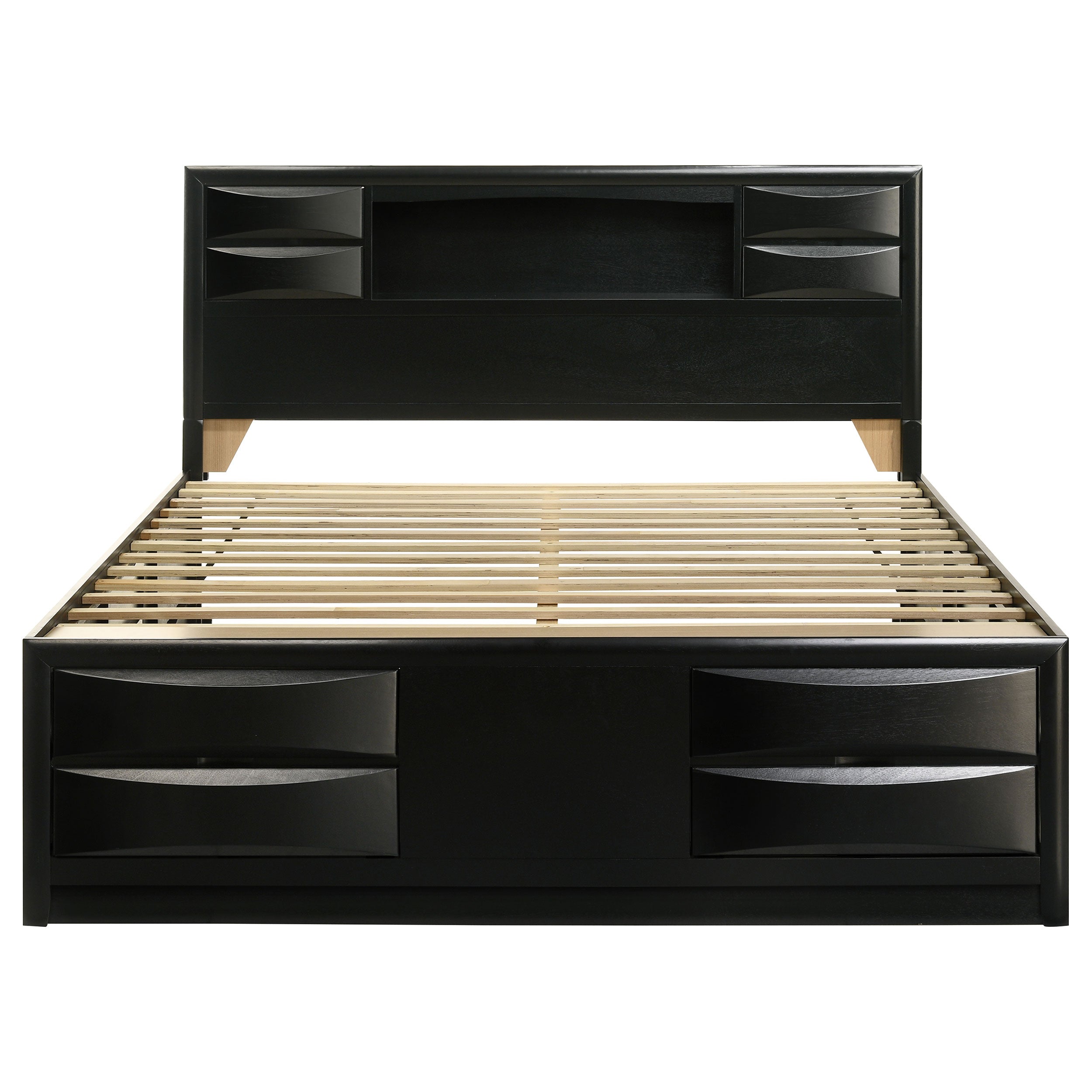 Briana Bookcase Platform Storage Bed - Ideal Furniture (Fresno,CA)