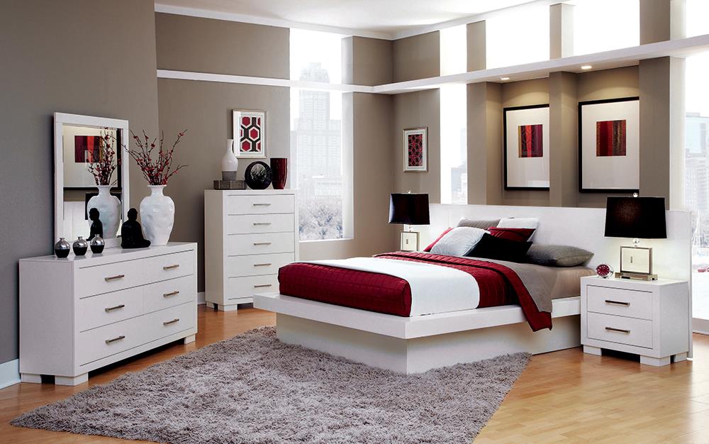 Jessica Minimalistic Platform Bedroom Set - Ideal Furniture (Fresno,CA)