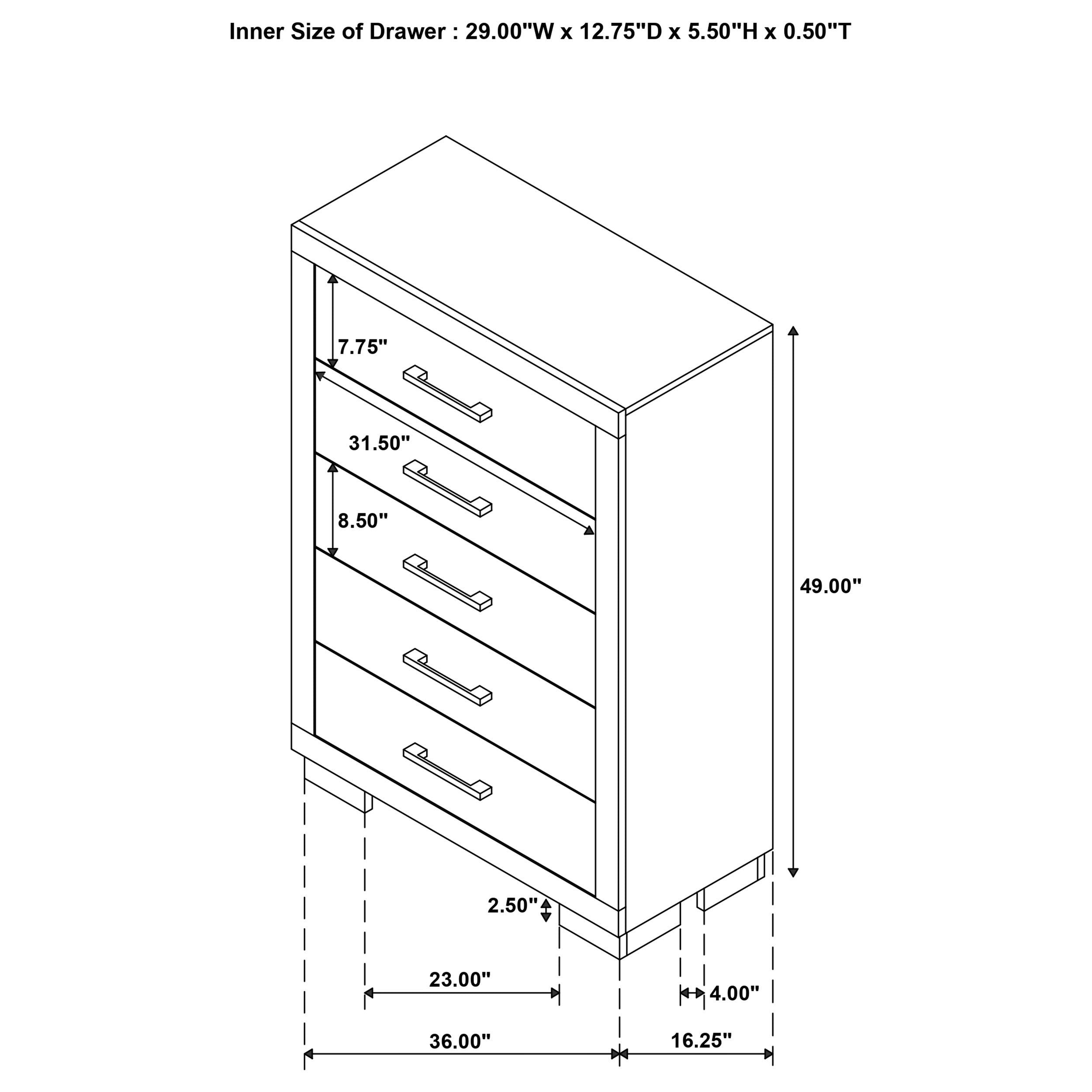Jessica Chest of Drawers - Ideal Furniture (Fresno,CA)
