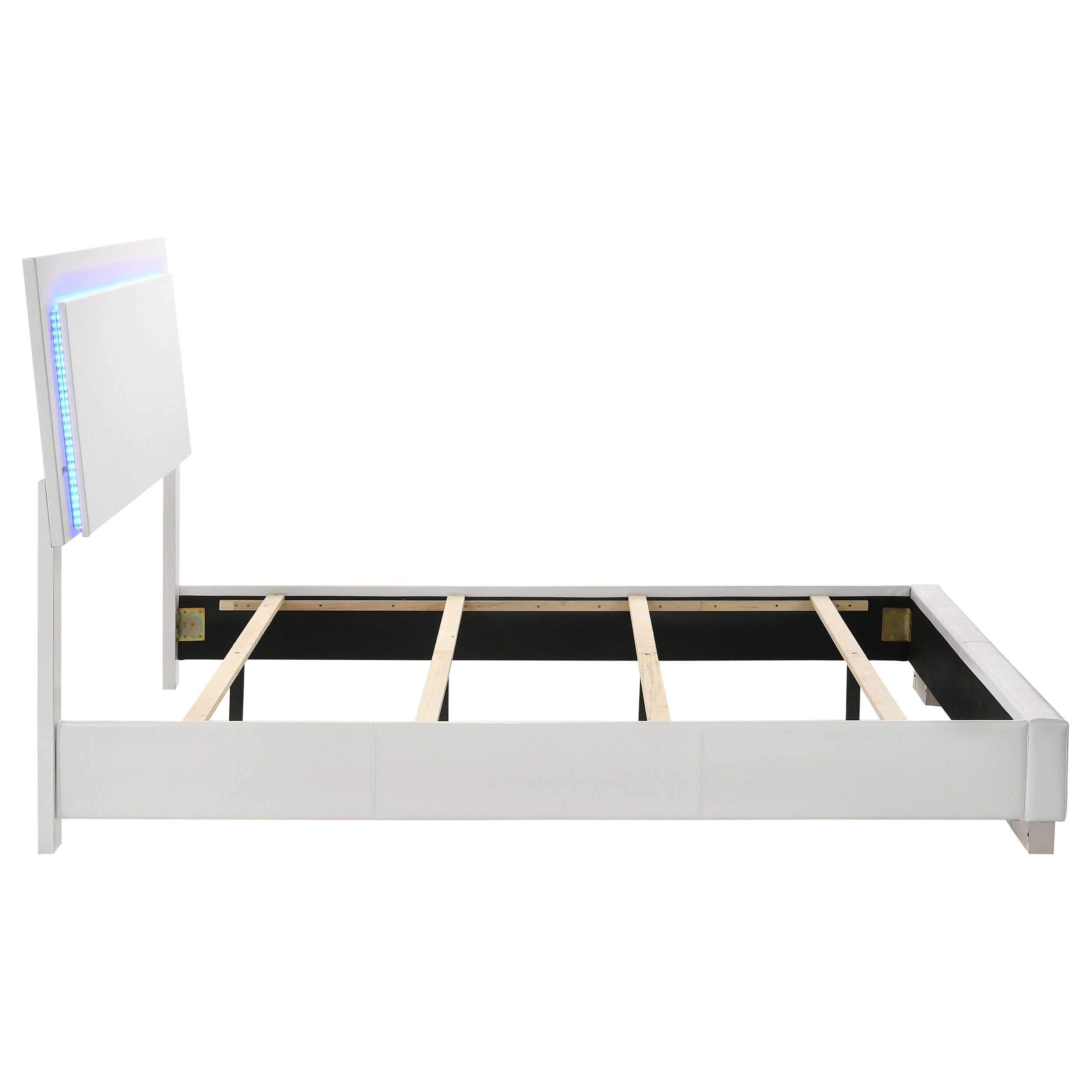 Felicity Panel Bed with LED Lighting - Ideal Furniture (Fresno,CA)