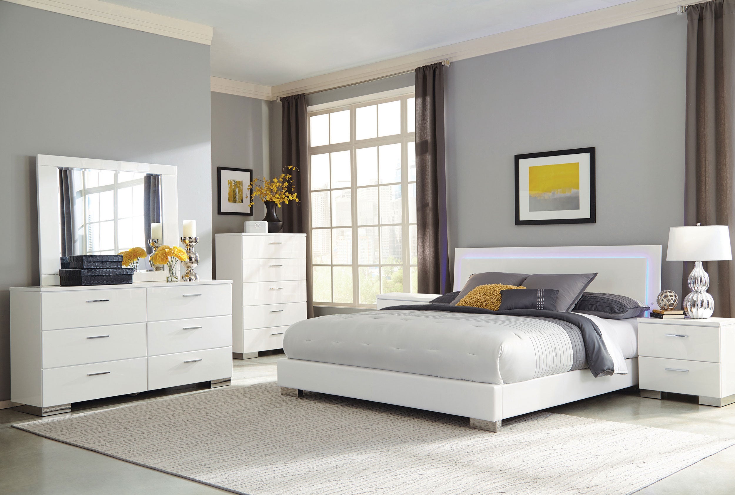 Felicity Bedroom Set - Ideal Furniture (Fresno,CA)