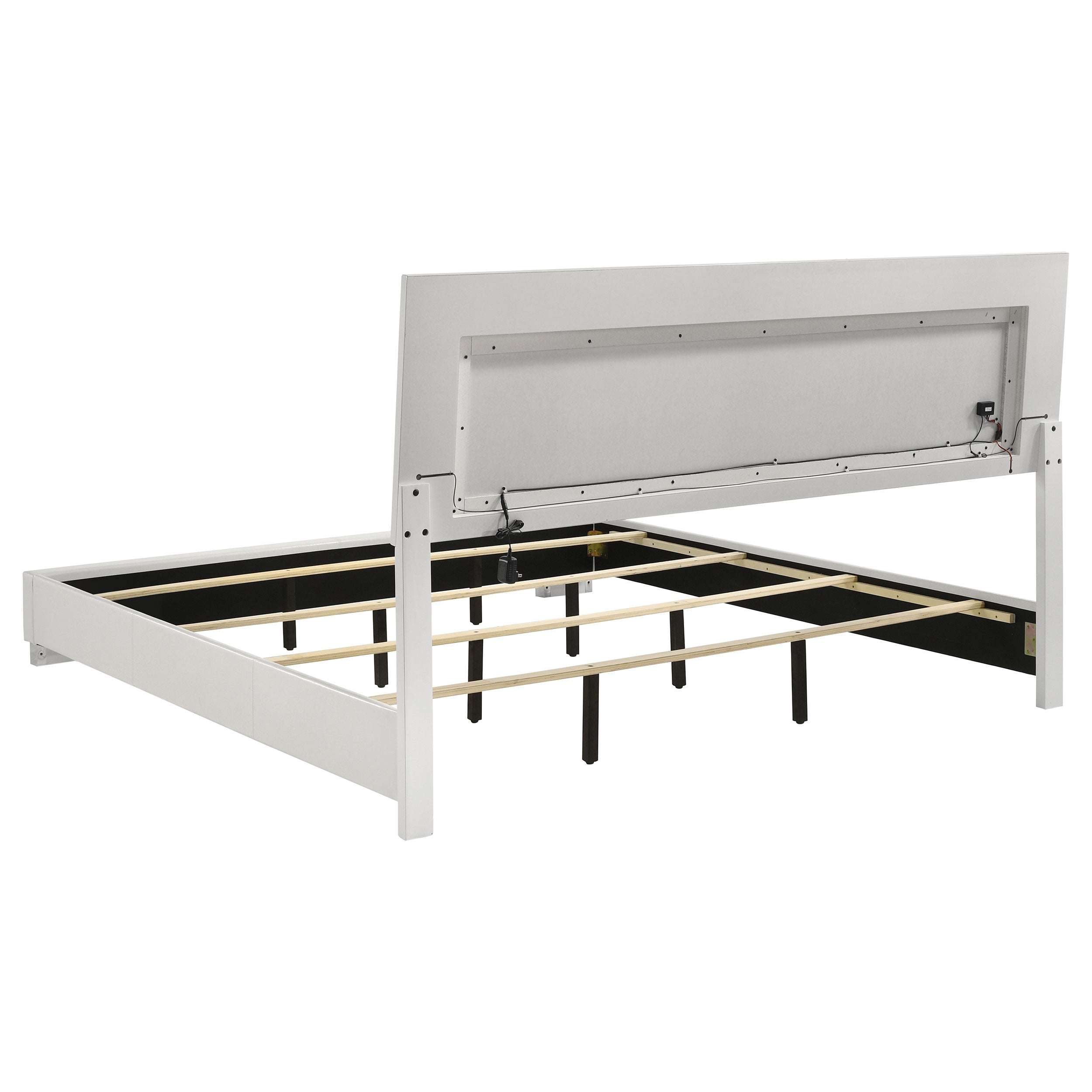 Felicity Panel Bed with LED Lighting - Ideal Furniture (Fresno,CA)