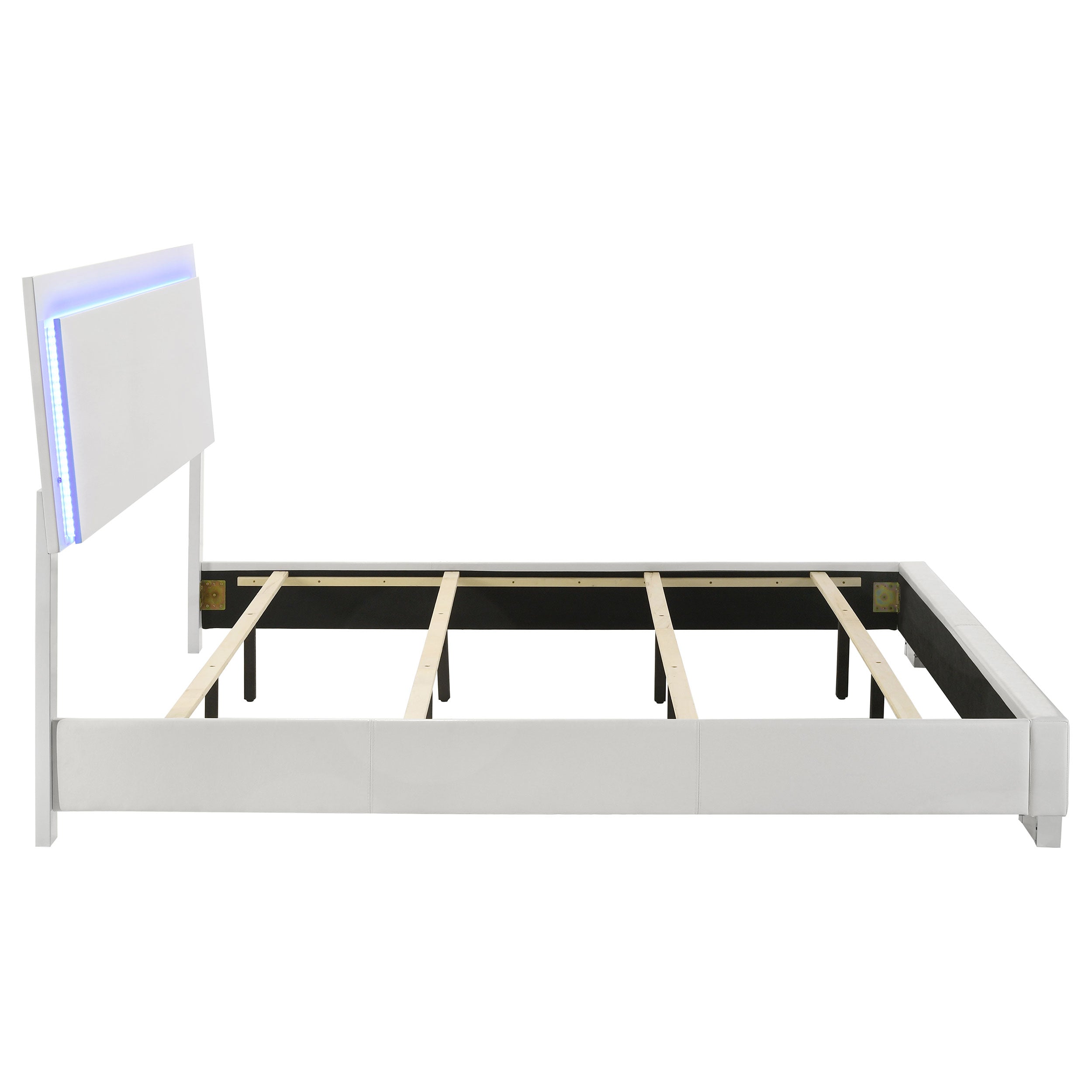 Felicity Panel Bed with LED Lighting - Ideal Furniture (Fresno,CA)