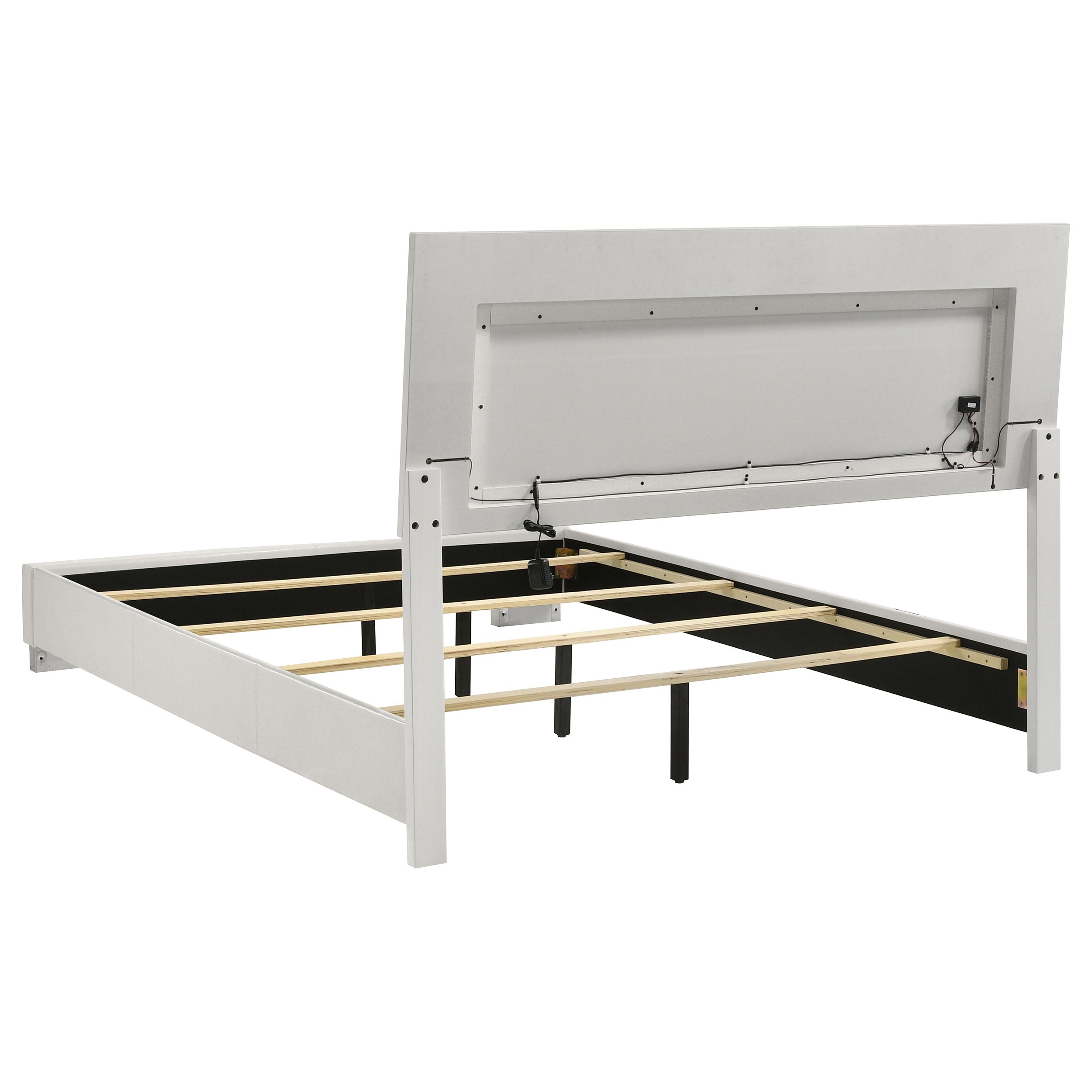 Felicity Panel Bed with LED Lighting - Ideal Furniture (Fresno,CA)