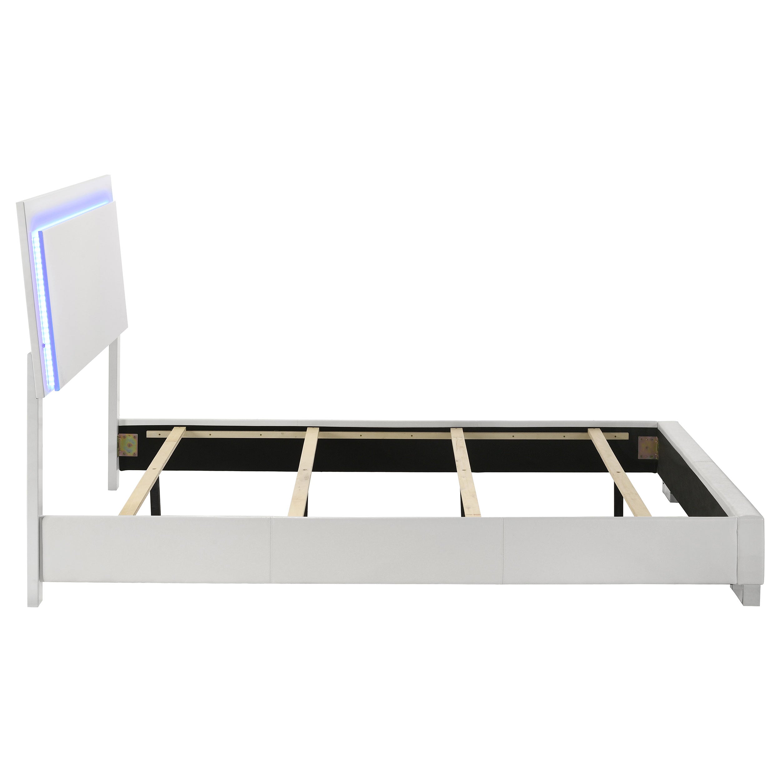 Felicity Panel Bed with LED Lighting - Ideal Furniture (Fresno,CA)