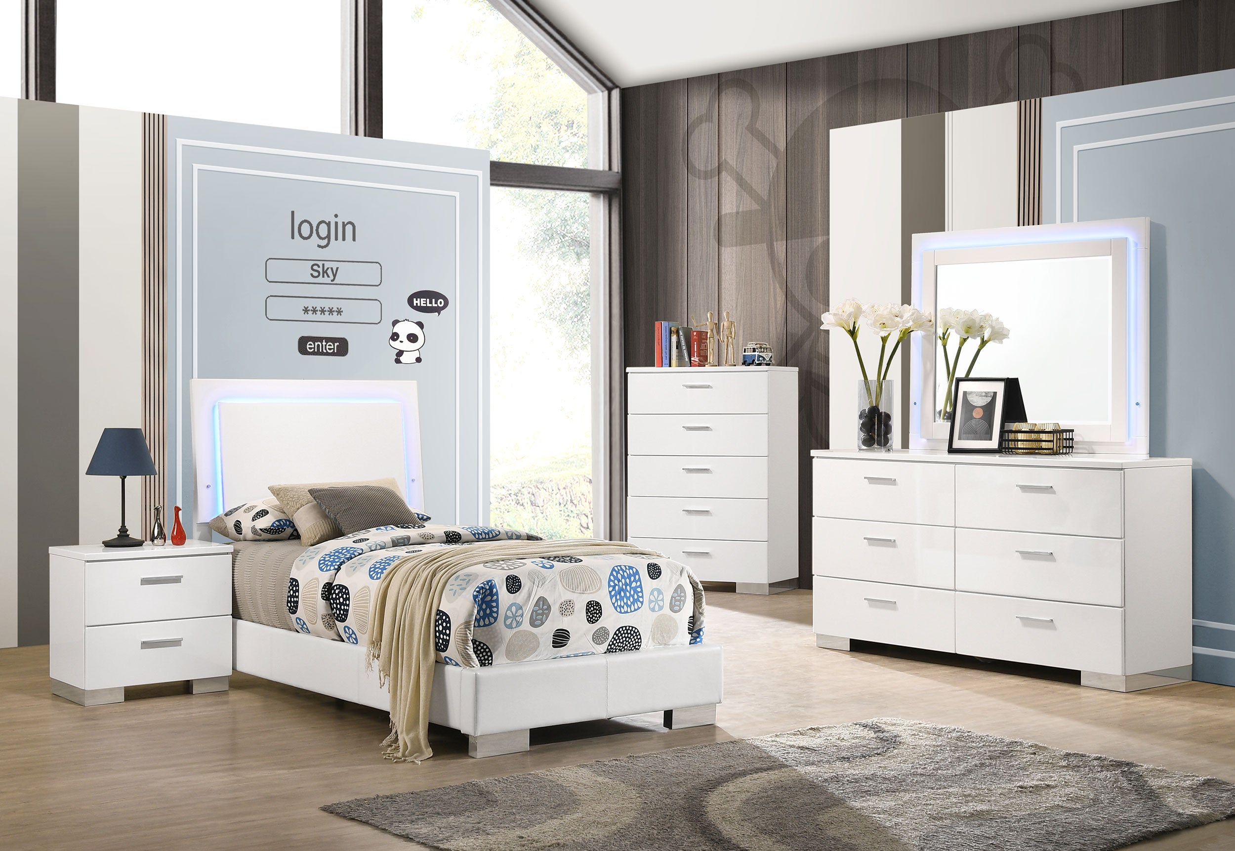 Felicity Bedroom Set - Ideal Furniture (Fresno,CA)