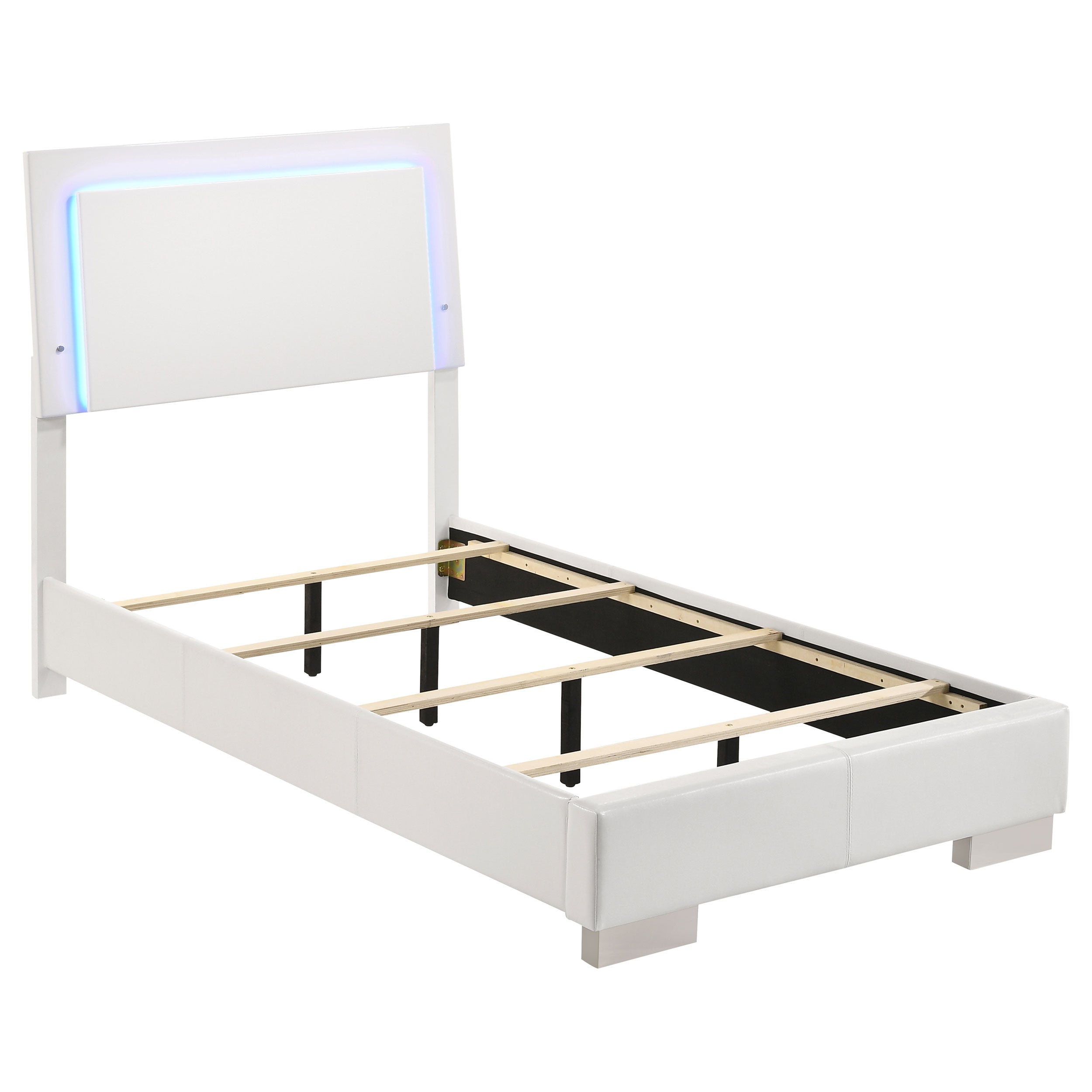 Felicity Panel Bed with LED Lighting - Ideal Furniture (Fresno,CA)