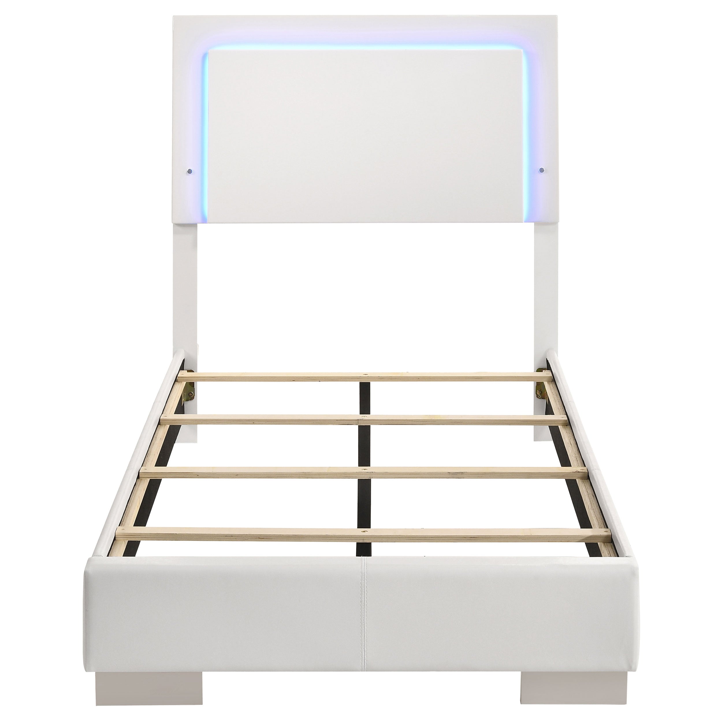 Felicity Panel Bed with LED Lighting - Ideal Furniture (Fresno,CA)