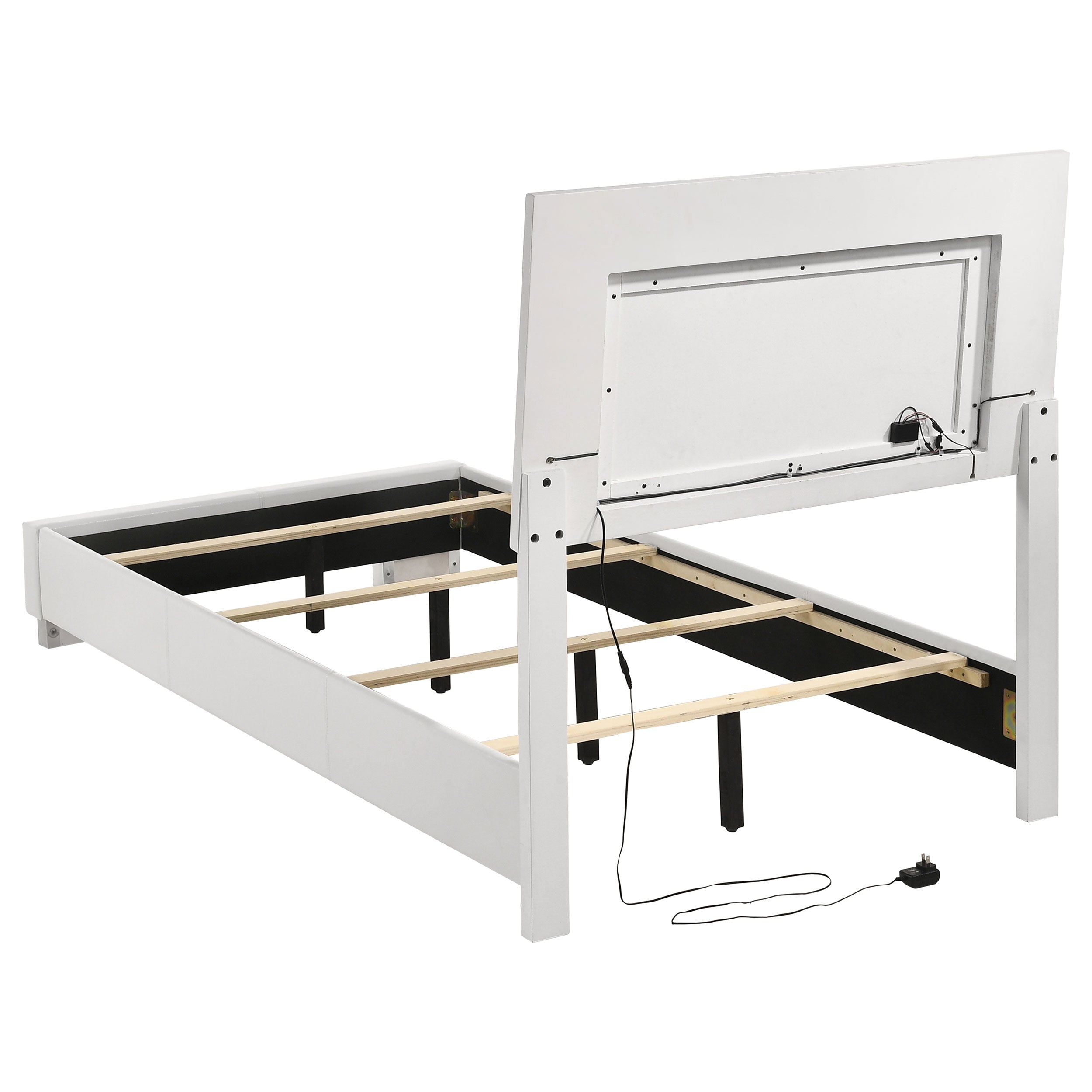 Felicity Panel Bed with LED Lighting - Ideal Furniture (Fresno,CA)