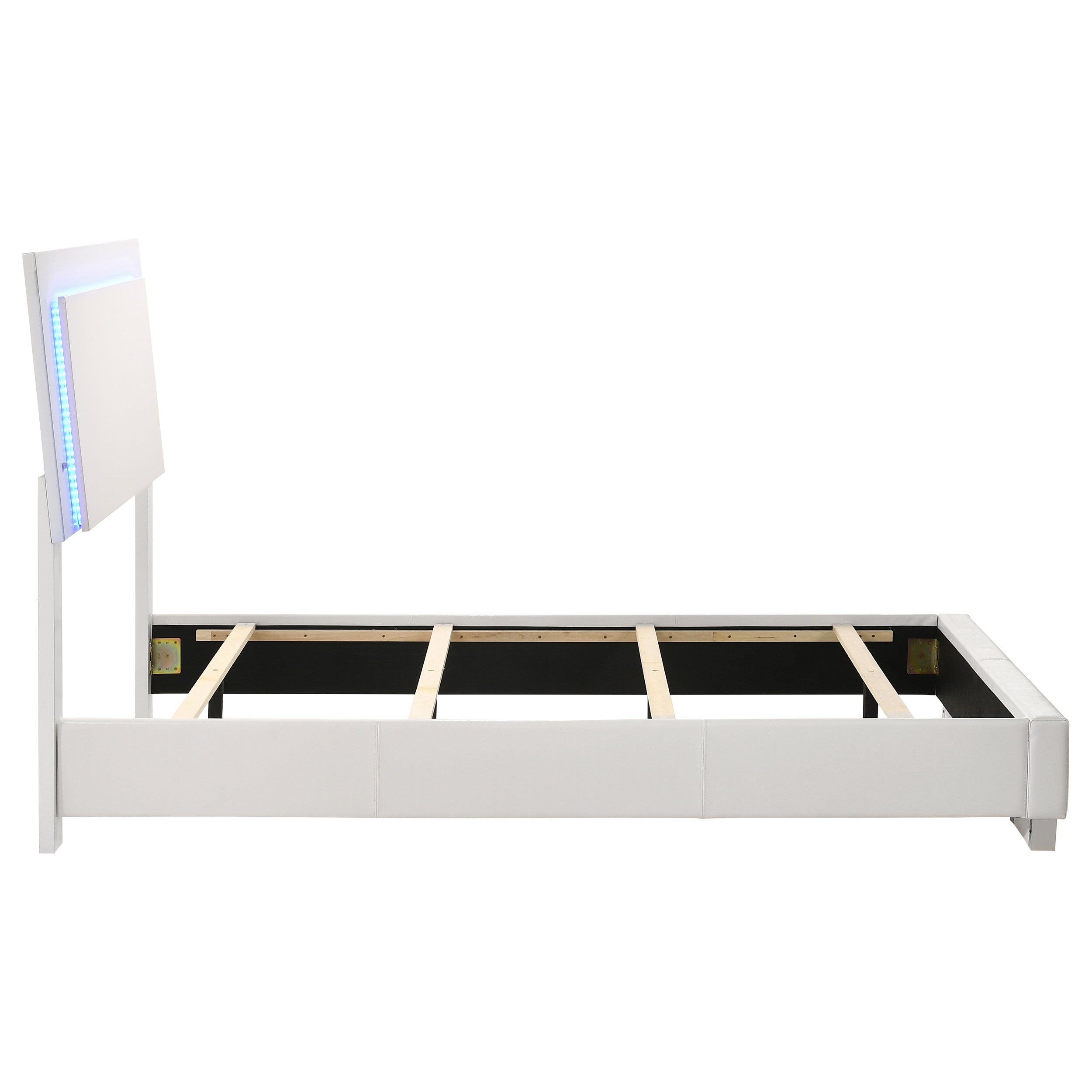Felicity Panel Bed with LED Lighting - Ideal Furniture (Fresno,CA)