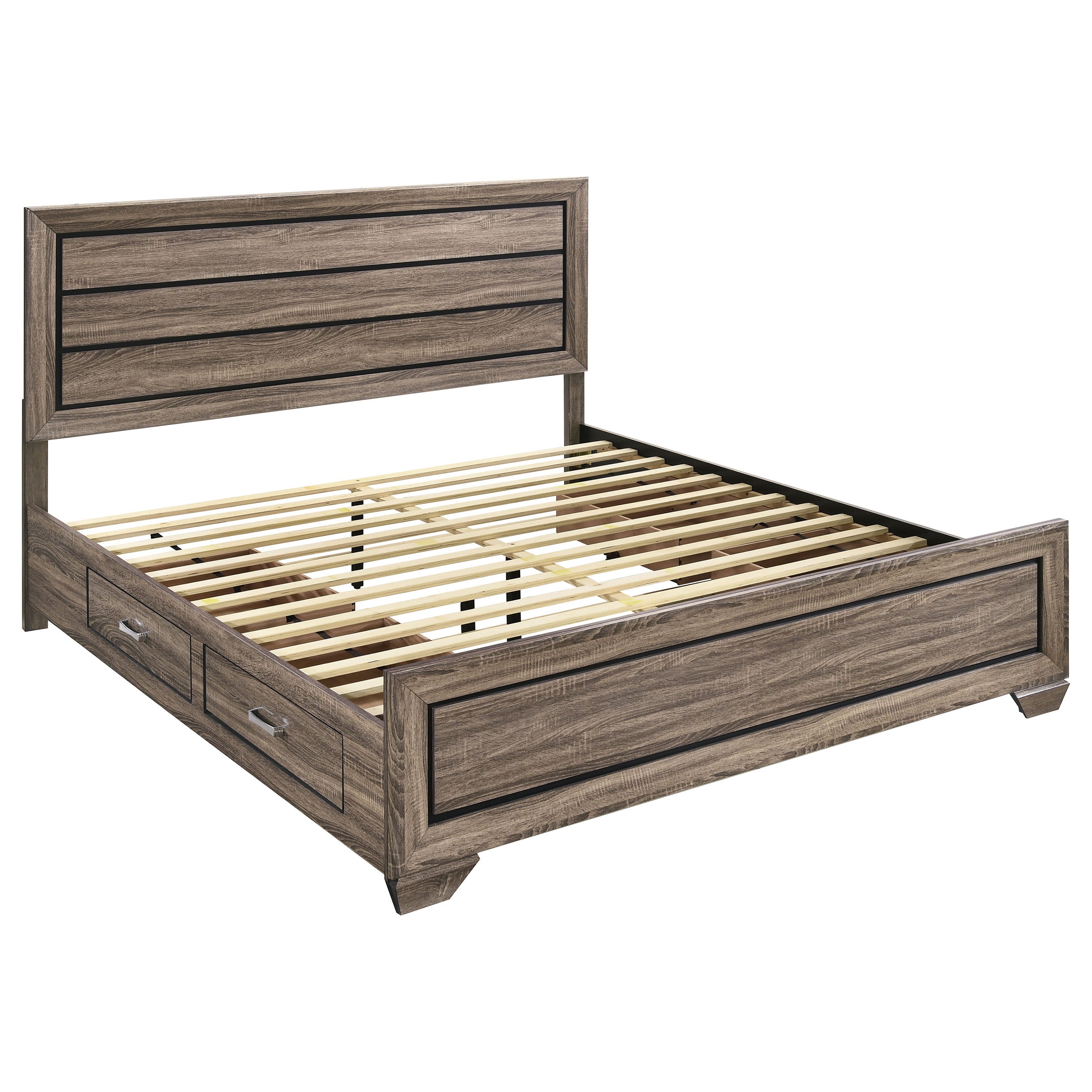 Kauffman Panel Platform Storage Bed - Ideal Furniture (Fresno,CA)