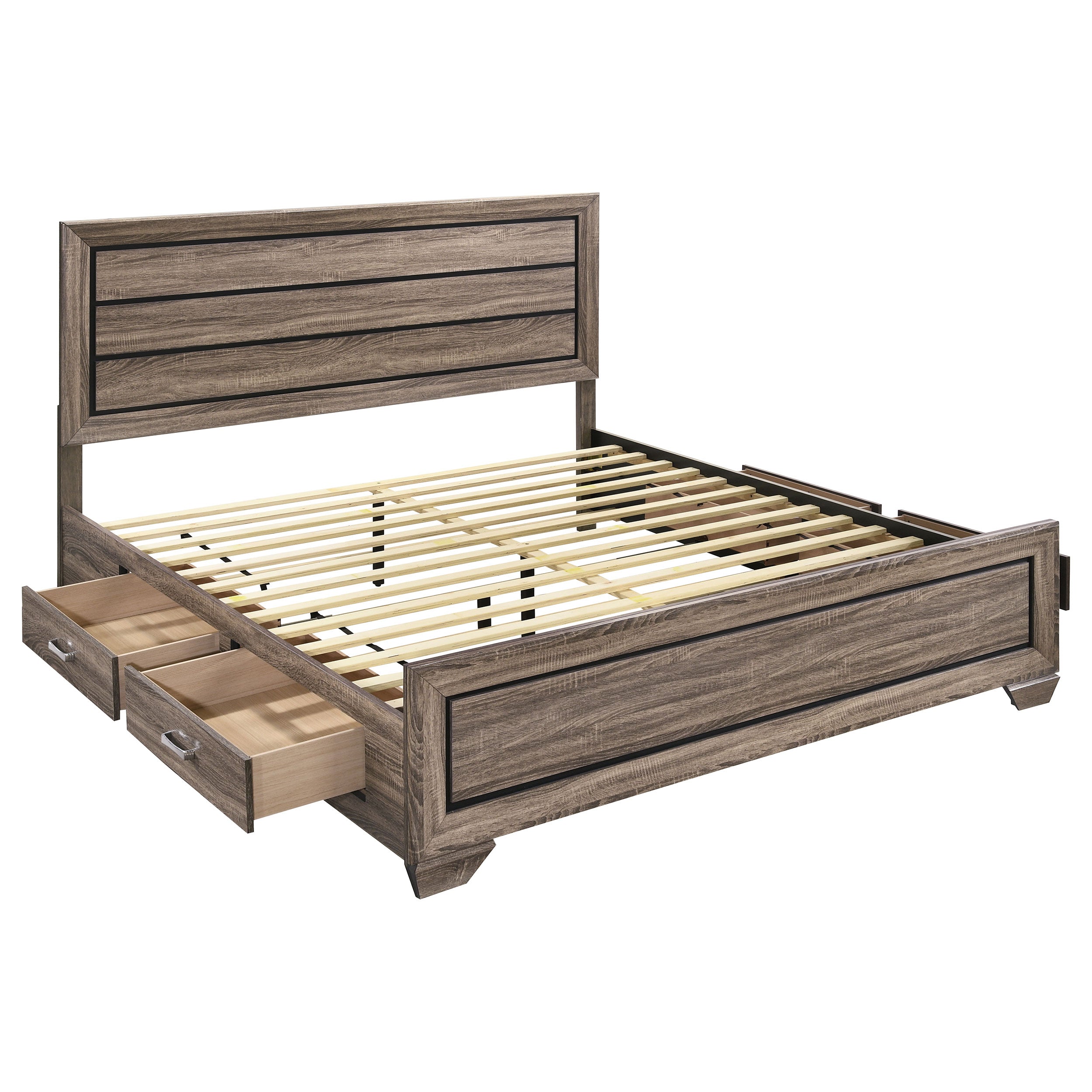 Kauffman Panel Platform Storage Bed - Ideal Furniture (Fresno,CA)