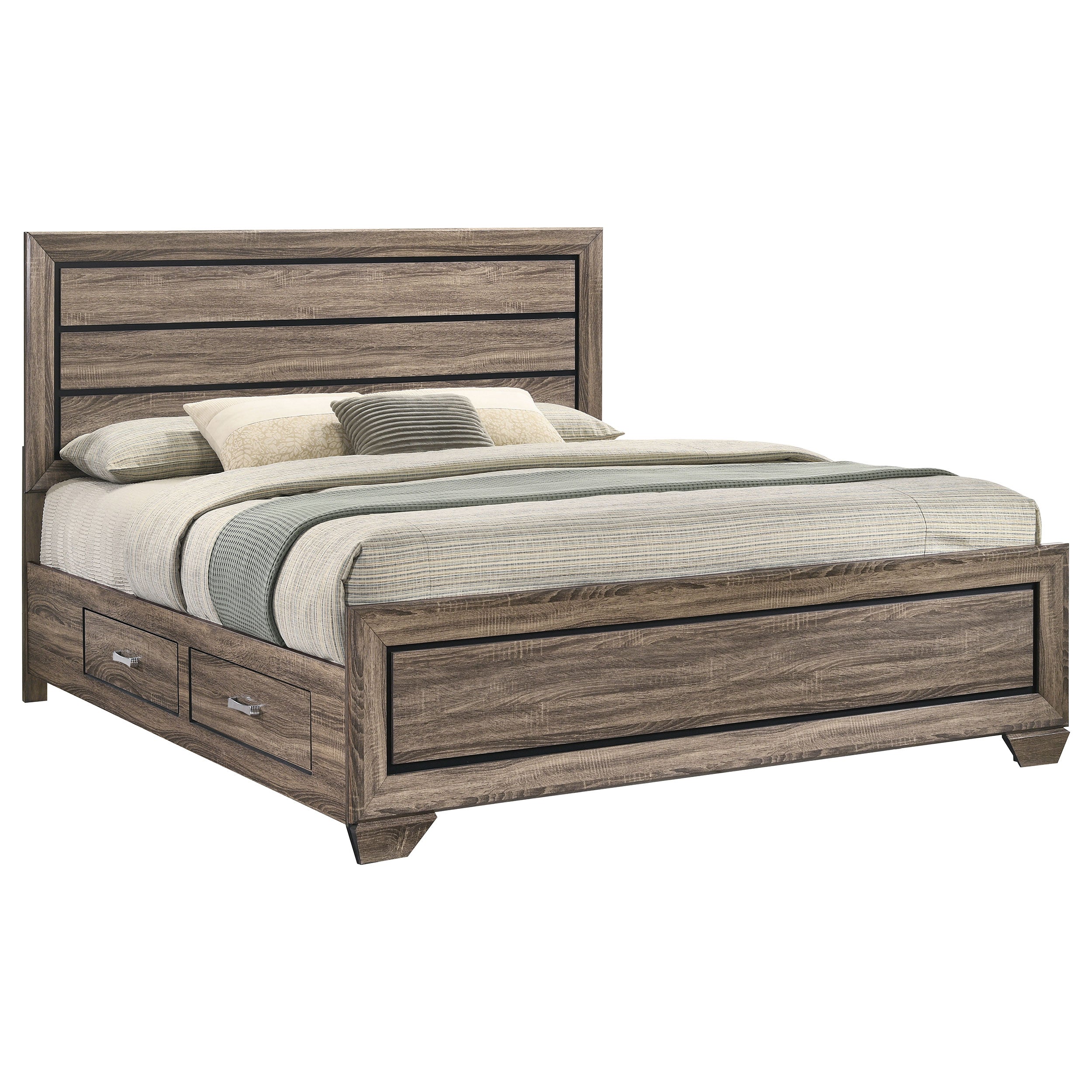 Kauffman Panel Platform Storage Bed - Ideal Furniture (Fresno,CA)