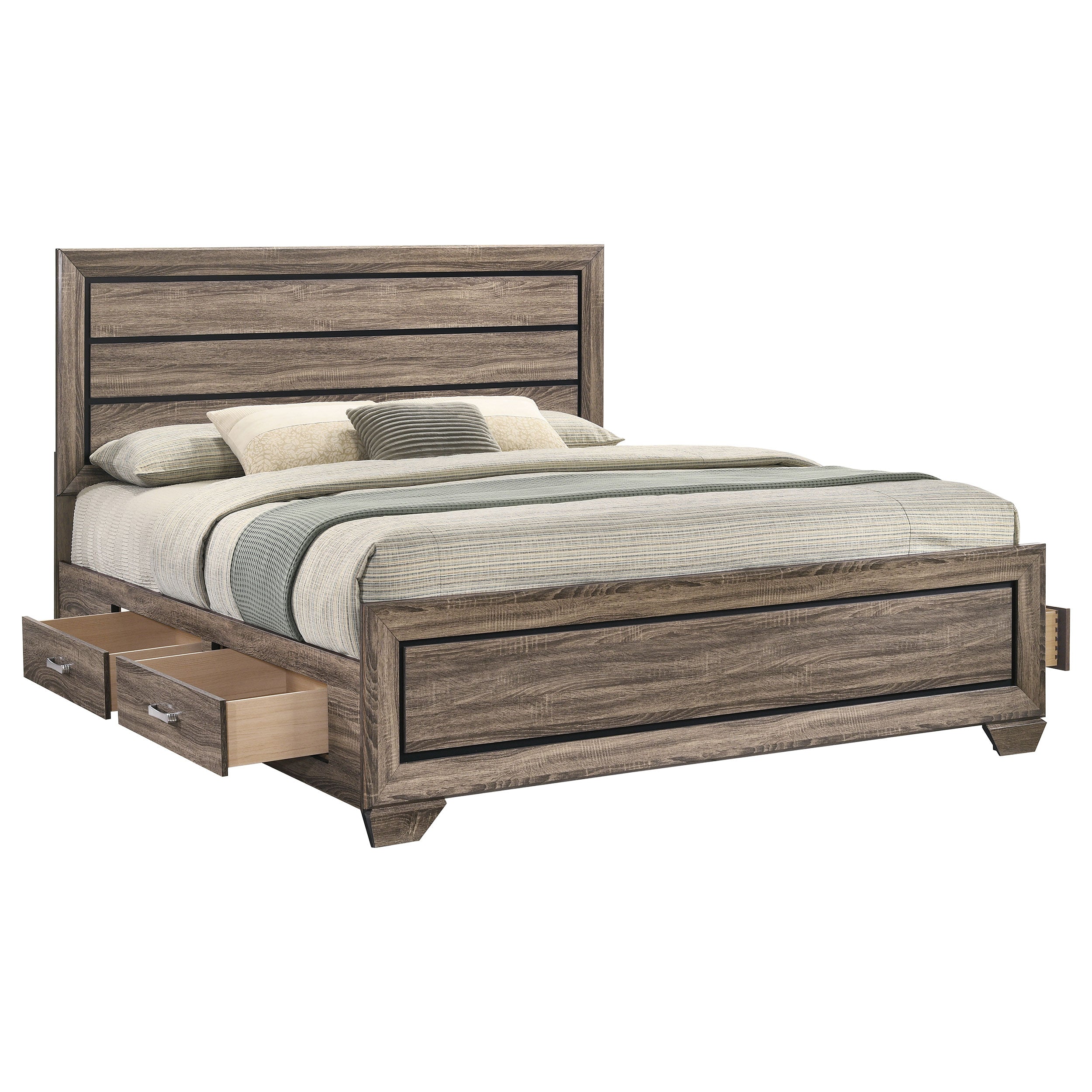 Kauffman Panel Platform Storage Bed - Ideal Furniture (Fresno,CA)