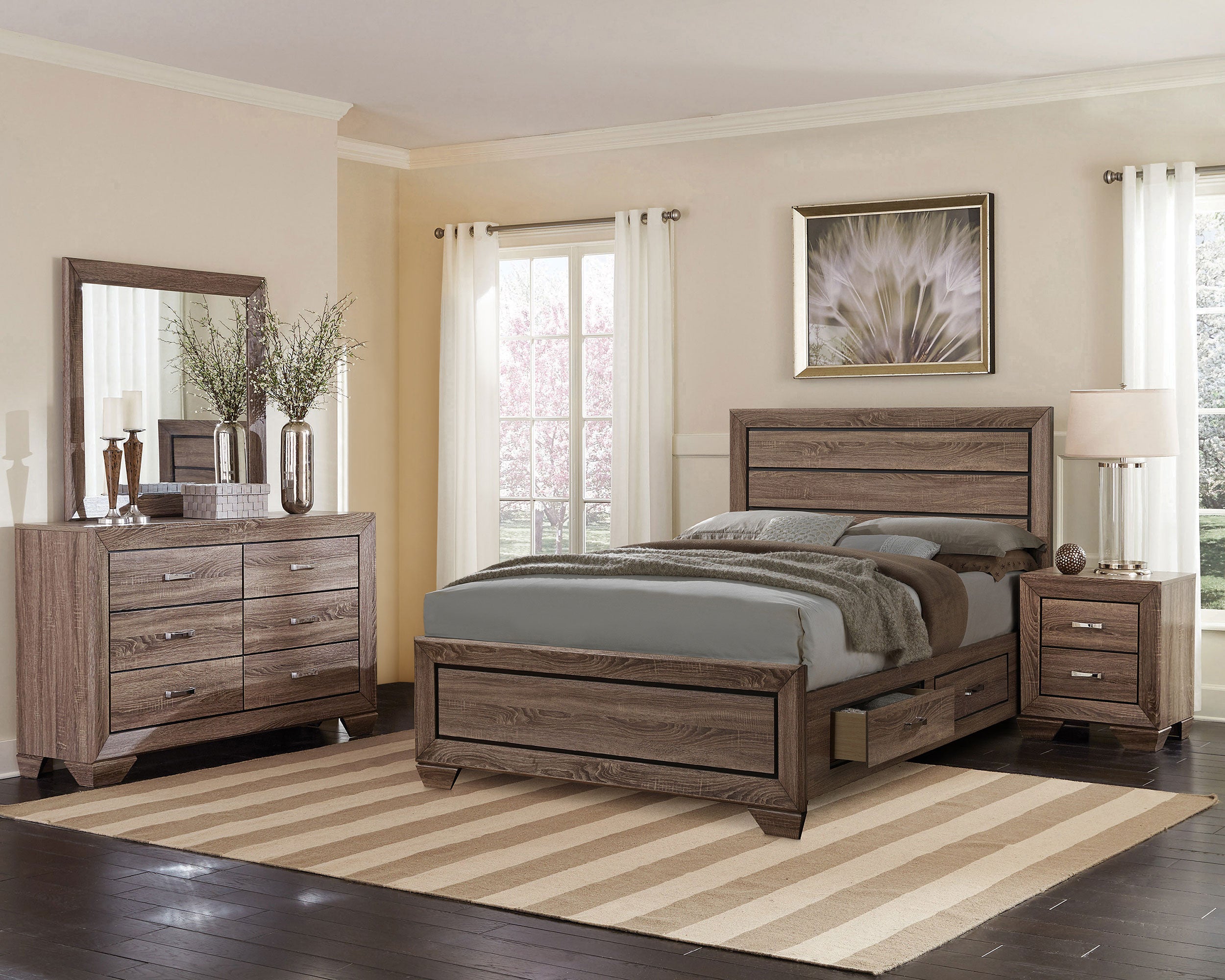 Kauffman Bedroom Set - Ideal Furniture (Fresno,CA)
