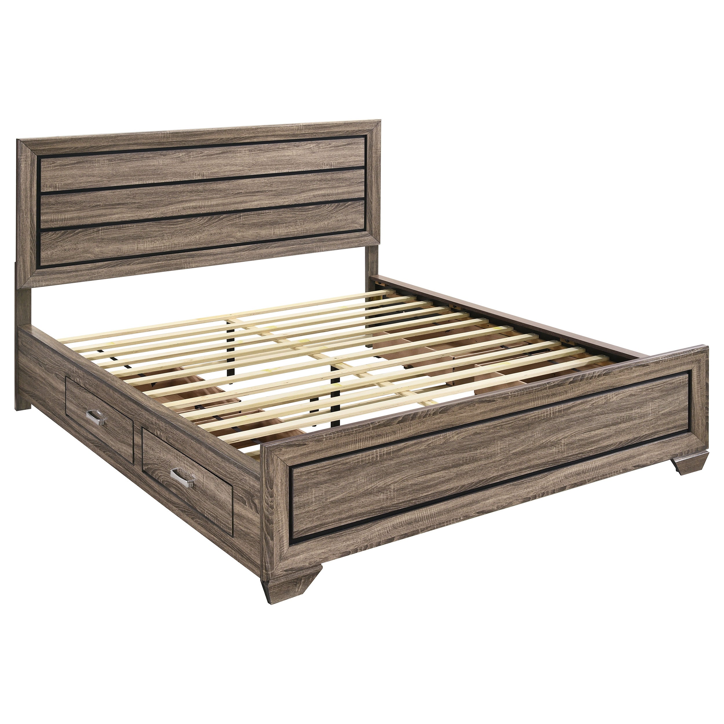 Kauffman Panel Platform Storage Bed - Ideal Furniture (Fresno,CA)