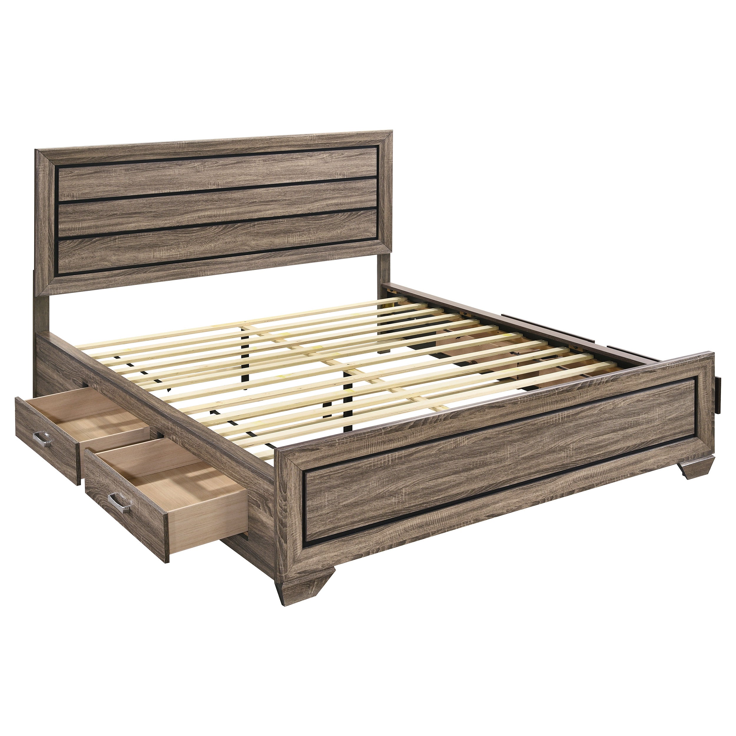 Kauffman Panel Platform Storage Bed - Ideal Furniture (Fresno,CA)