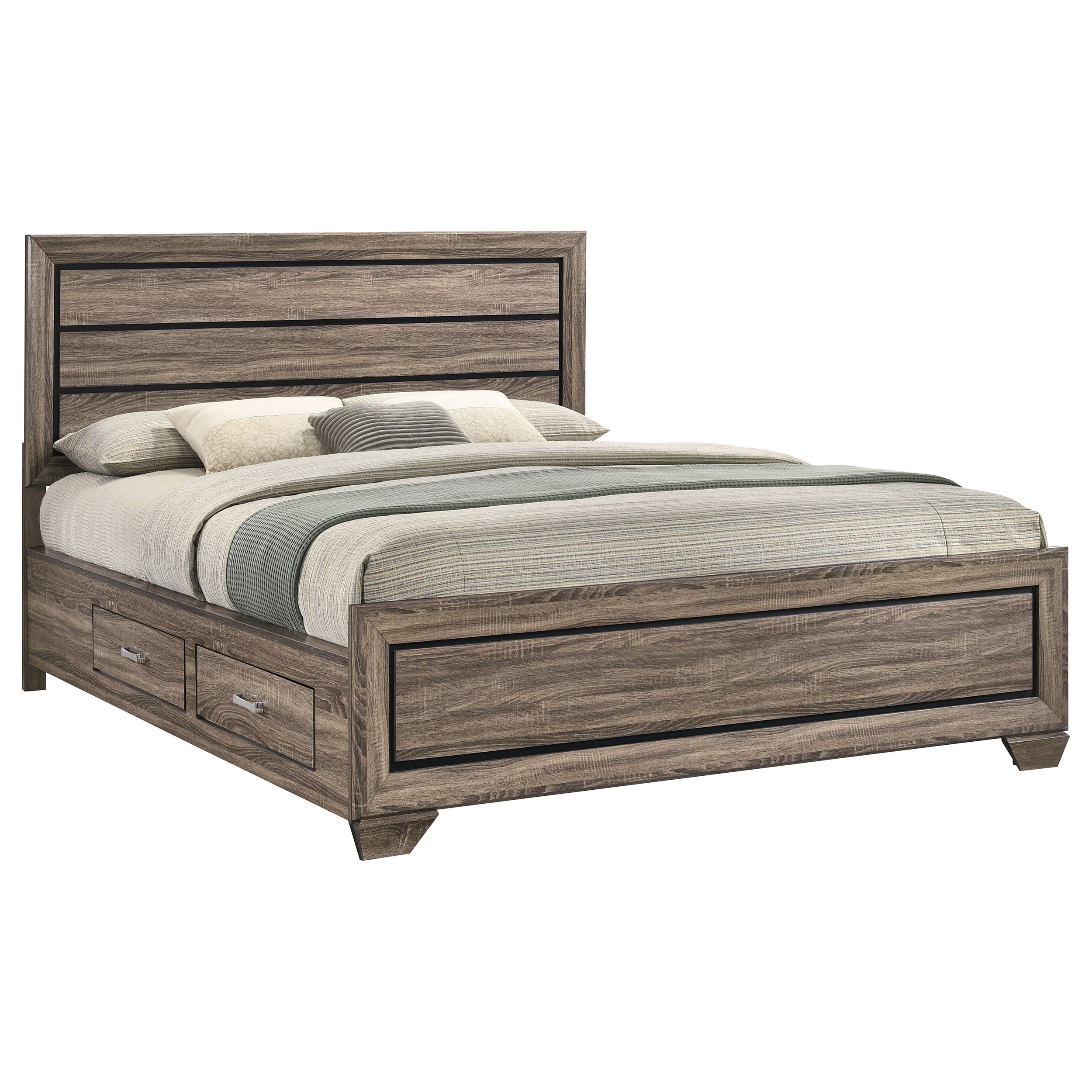 Kauffman Panel Platform Storage Bed - Ideal Furniture (Fresno,CA)