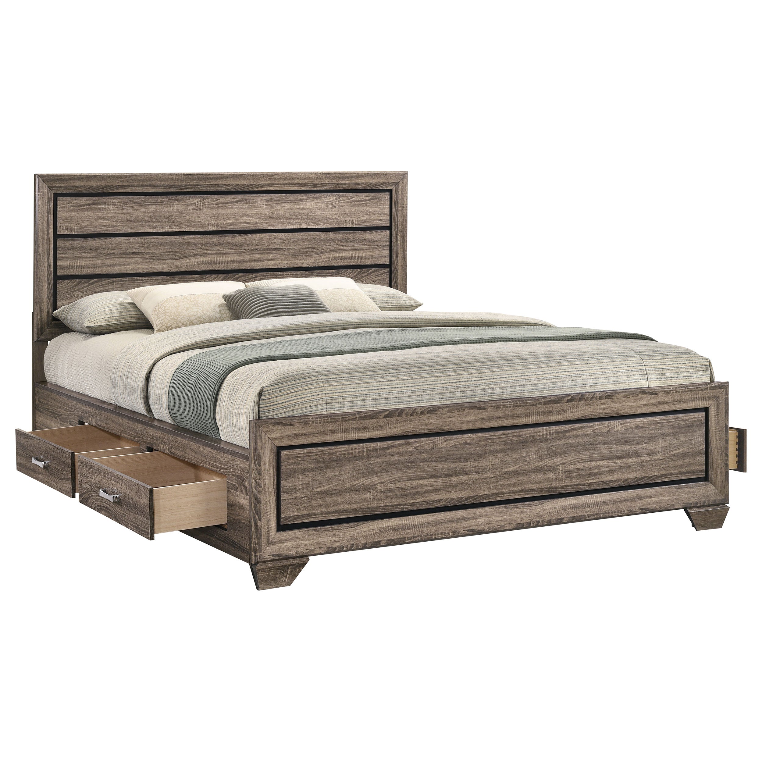 Kauffman Panel Platform Storage Bed - Ideal Furniture (Fresno,CA)