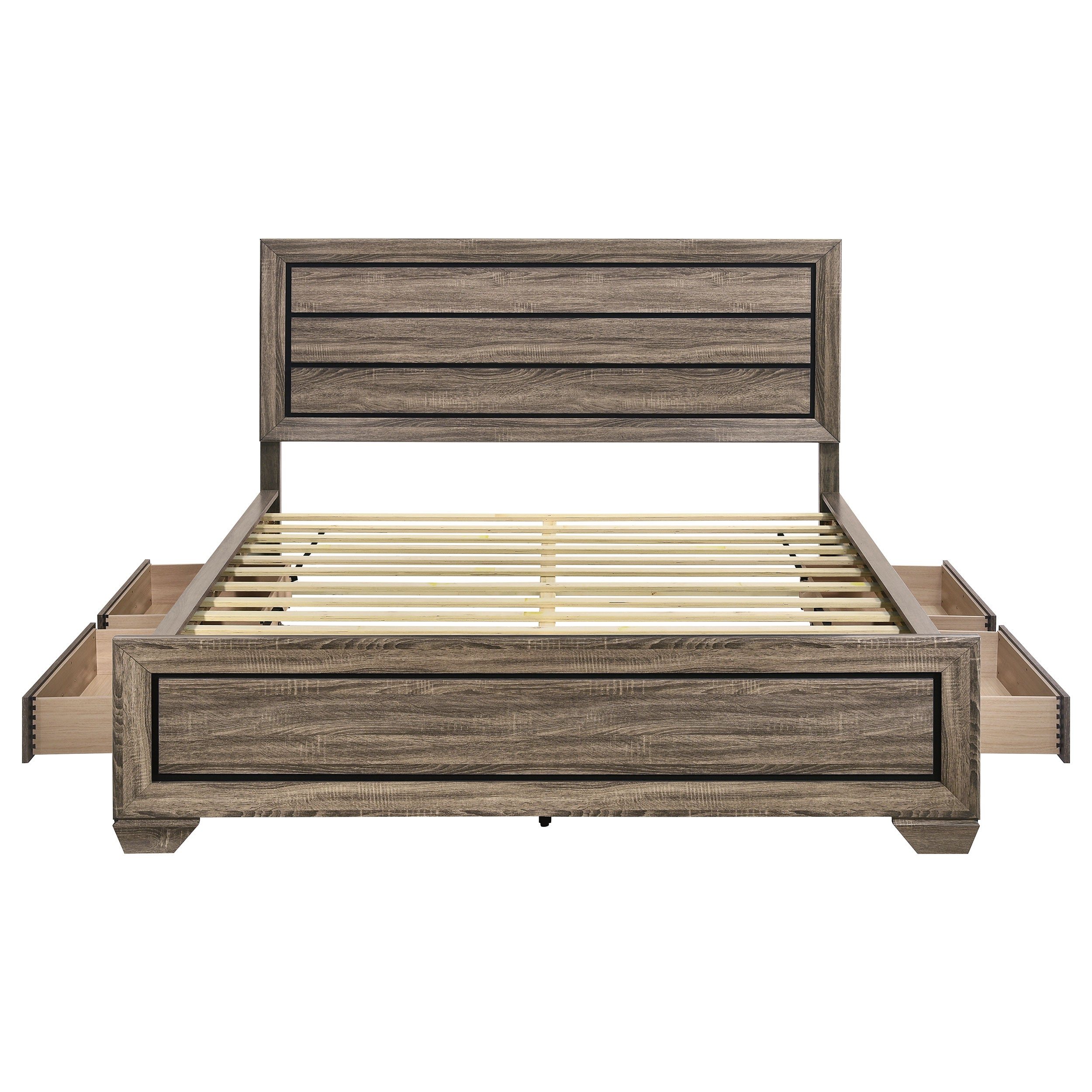Kauffman Panel Platform Storage Bed - Ideal Furniture (Fresno,CA)