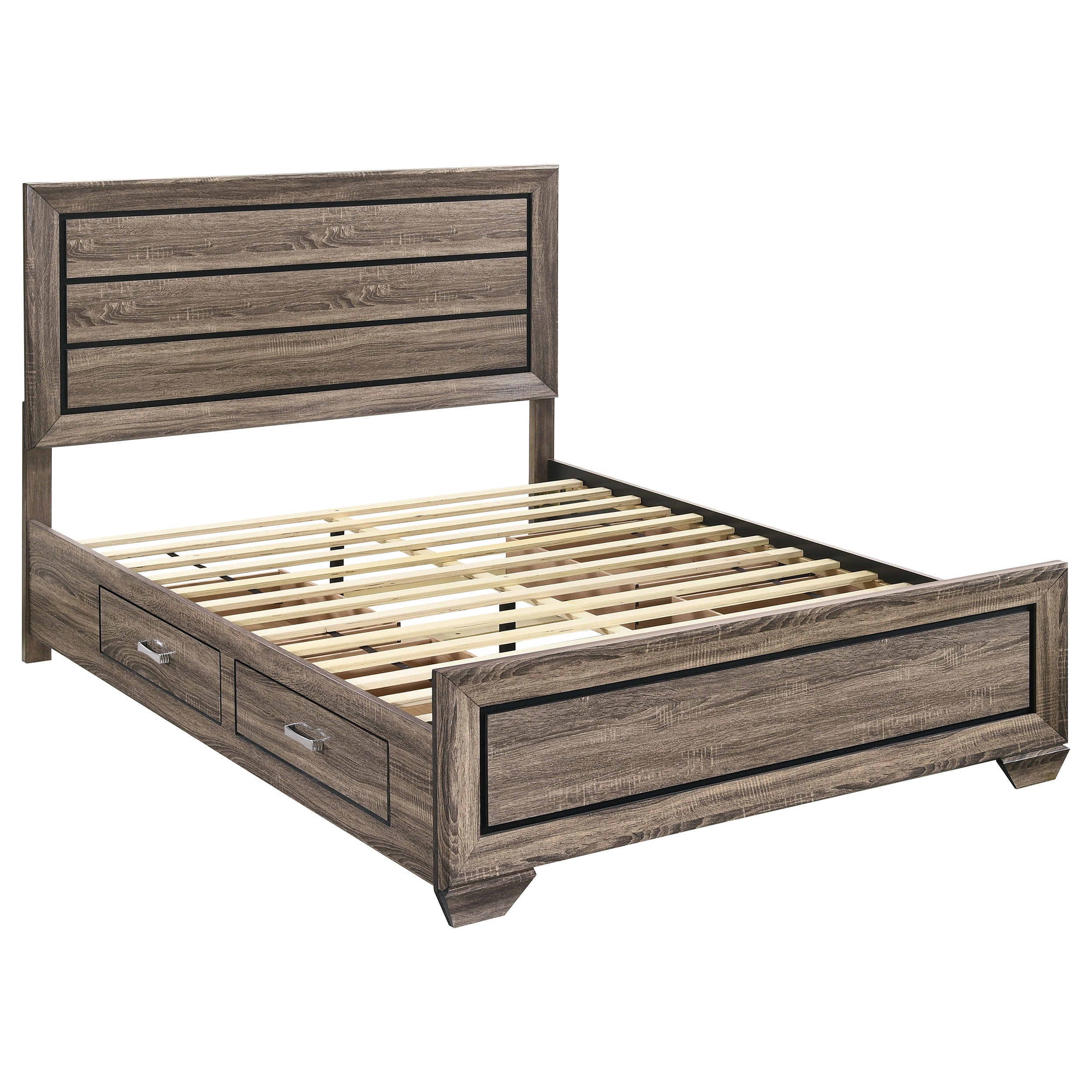 Kauffman Panel Platform Storage Bed - Ideal Furniture (Fresno,CA)