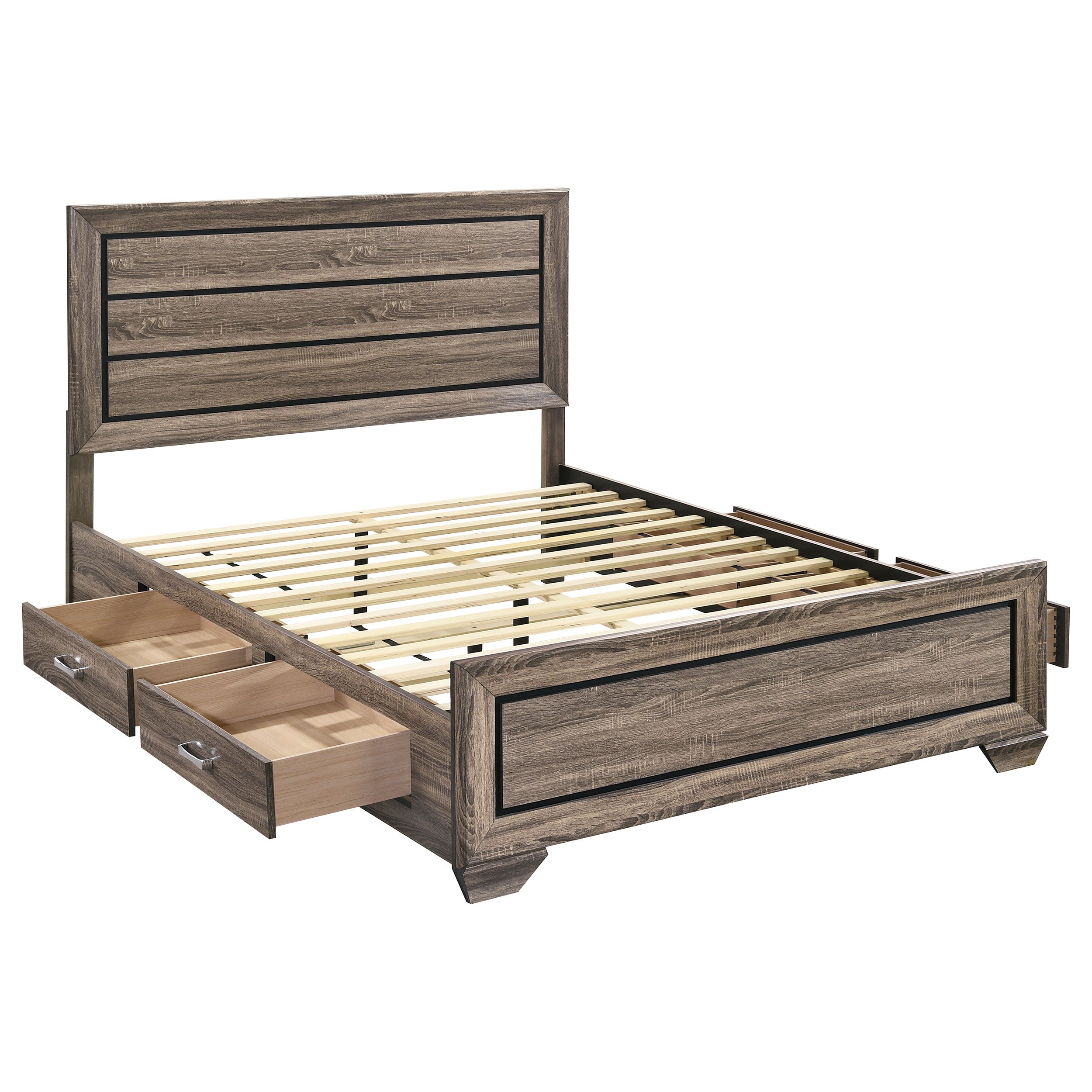Kauffman Panel Platform Storage Bed - Ideal Furniture (Fresno,CA)