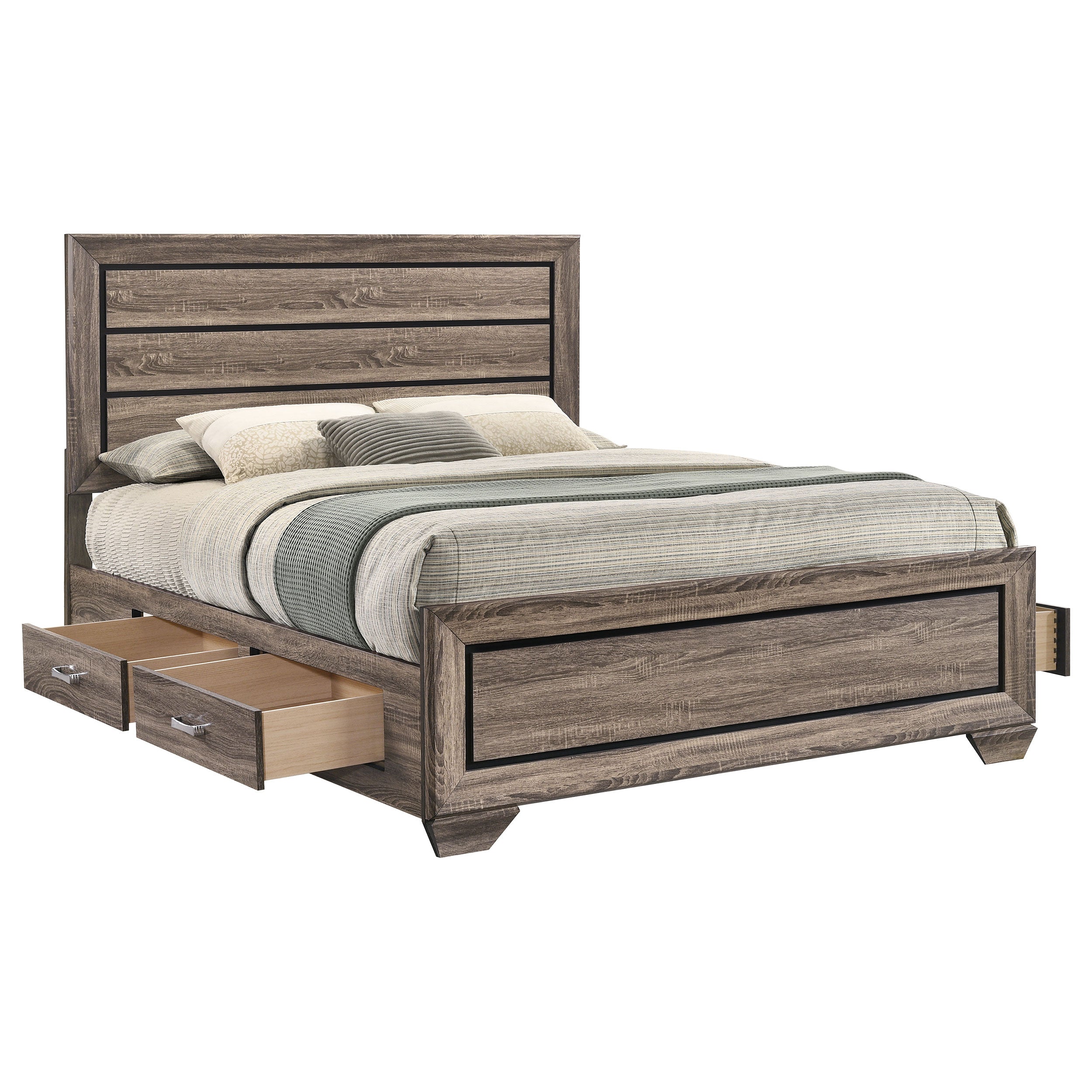 Kauffman Panel Platform Storage Bed - Ideal Furniture (Fresno,CA)