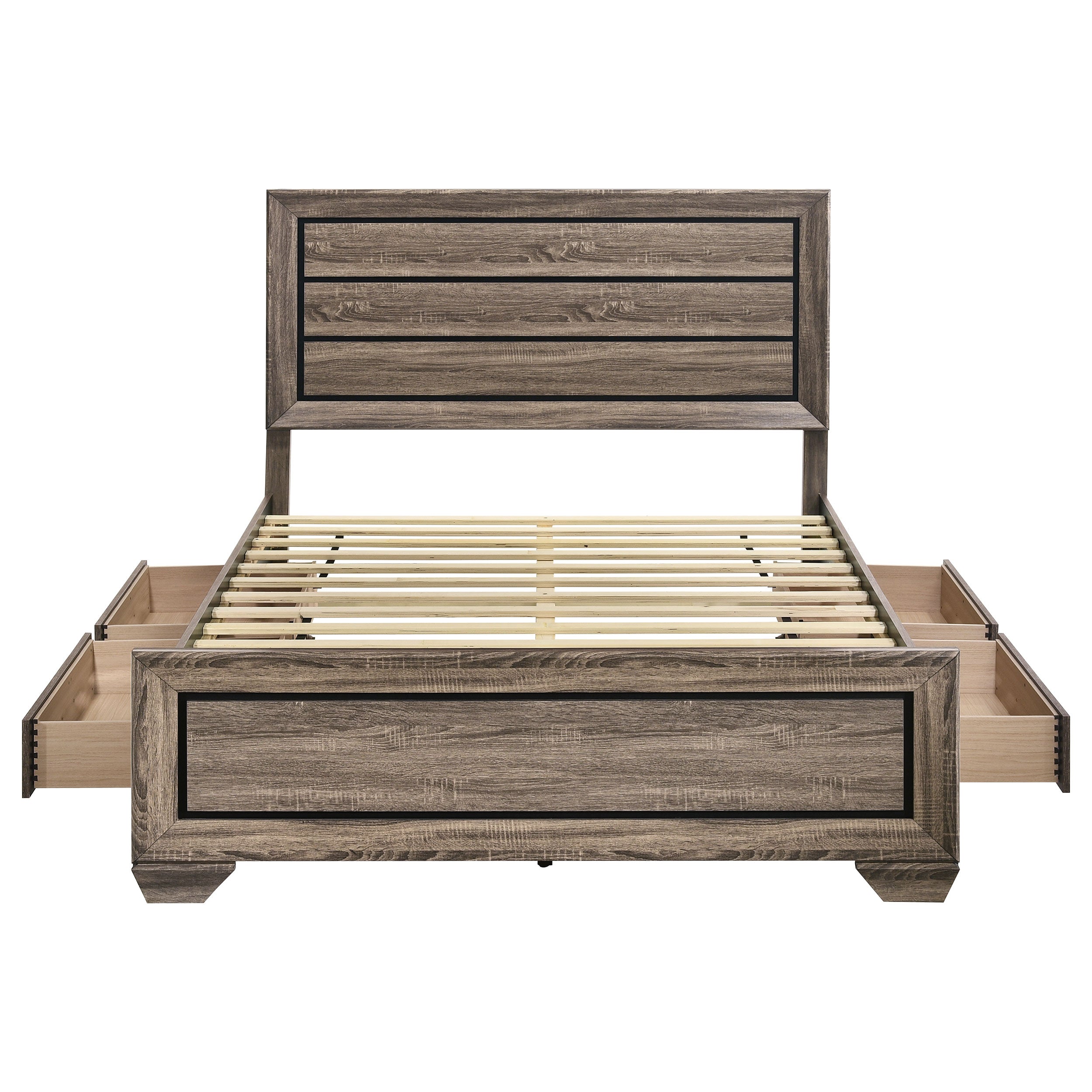 Kauffman Panel Platform Storage Bed - Ideal Furniture (Fresno,CA)