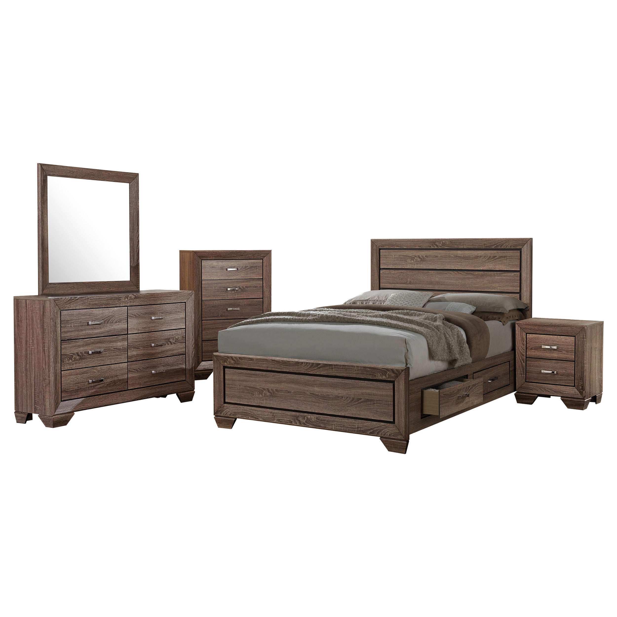 Kauffman Bedroom Set - Ideal Furniture (Fresno,CA)