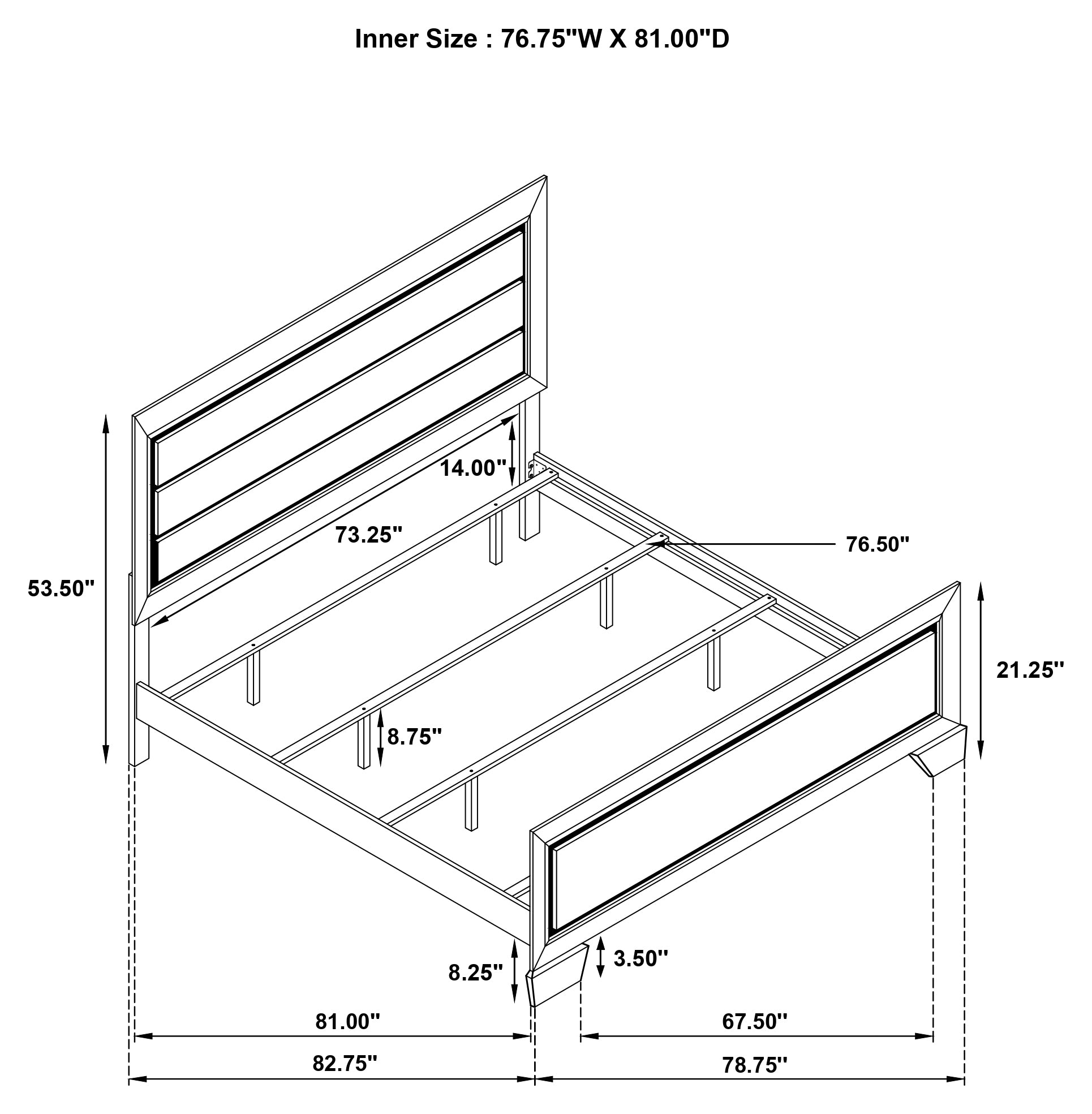 Kauffman Panel Bed - Ideal Furniture (Fresno,CA)